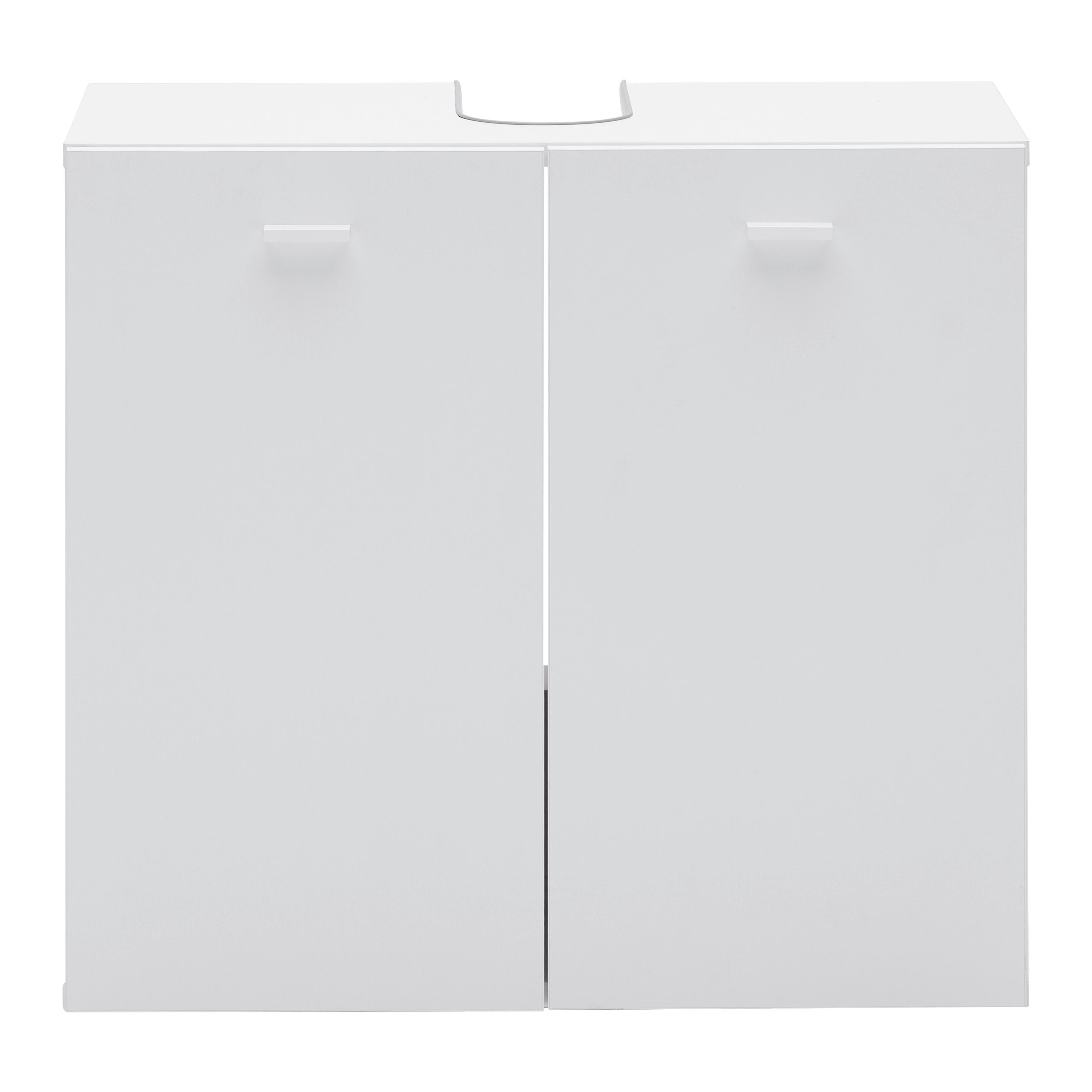 Wohnli Möbelsuche - Waschbeckenunterschrank Basix Weiß ca. 60x55x33cm