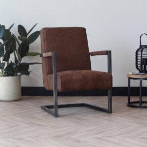 SESSEL TYLER Metall, Textil MID.YOU Möbel > Sessel > Polstersessel Braun