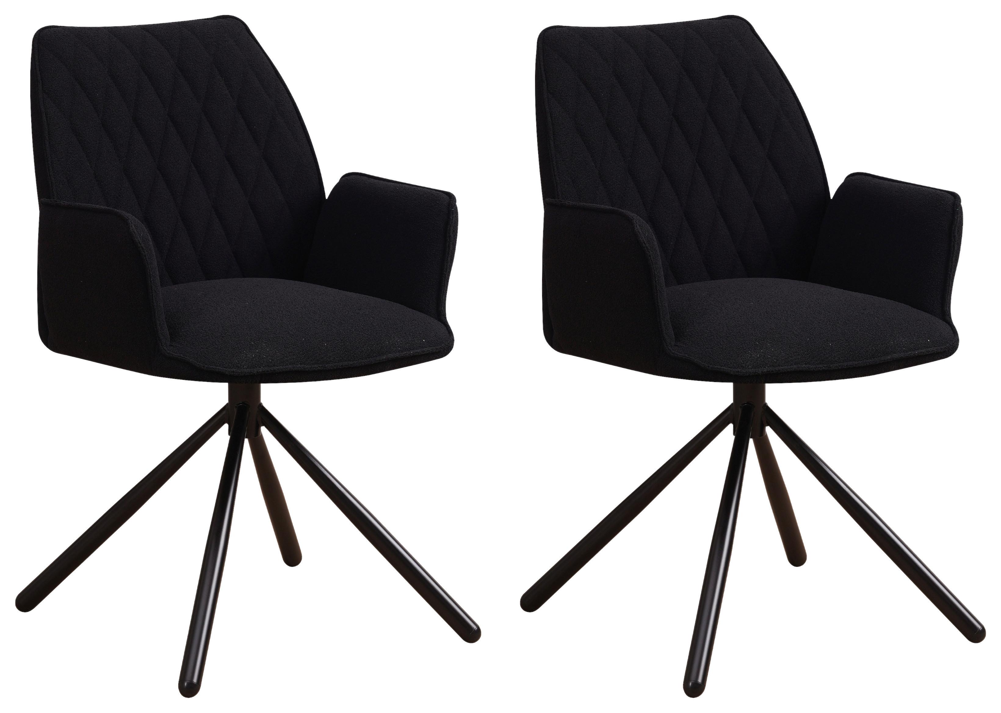 wohnli-moebel-suche-001821002101 Wohnli Möbelsuche - Armlehnstuhl-Set Reims ca. 56x97 cm 2er Set Schwarz