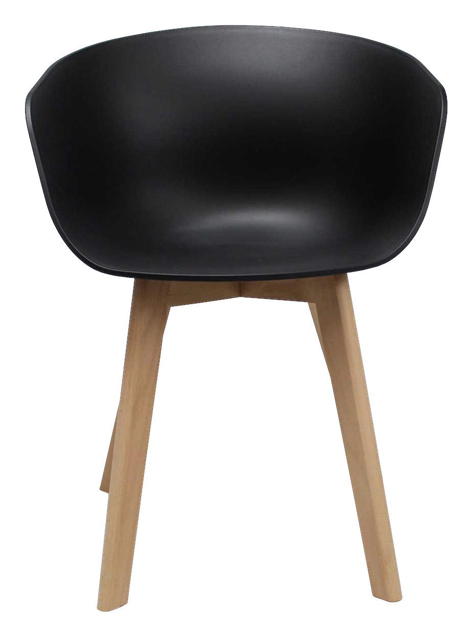 ARMLEHNSTUHL-SET NOAN Holz, Kunststoff MID.YOU Möbel > Stühle > Stuhl-Sets > Esszimmerstühle Sets Schwarz