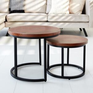 SATZTISCH GIRO Holz, Metall MID.YOU Möbel > Tische Braun