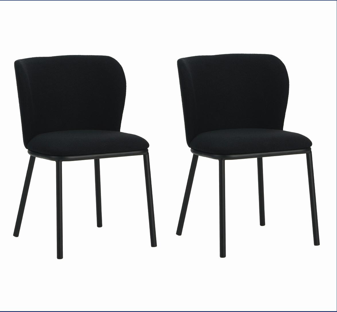 Wohnli Möbelsuche - Stuhl-Set Bourges Schwarz
