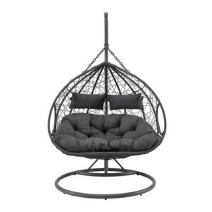 wohnli-moebel-suche-001822002002-1 Hängesessel Enea Grau Metall/Kunststoff/Outdoorstoff Metall Bessagi Garden Garten & Outdoor > Gartenmöbel > Garten Relaxmöbel Grau