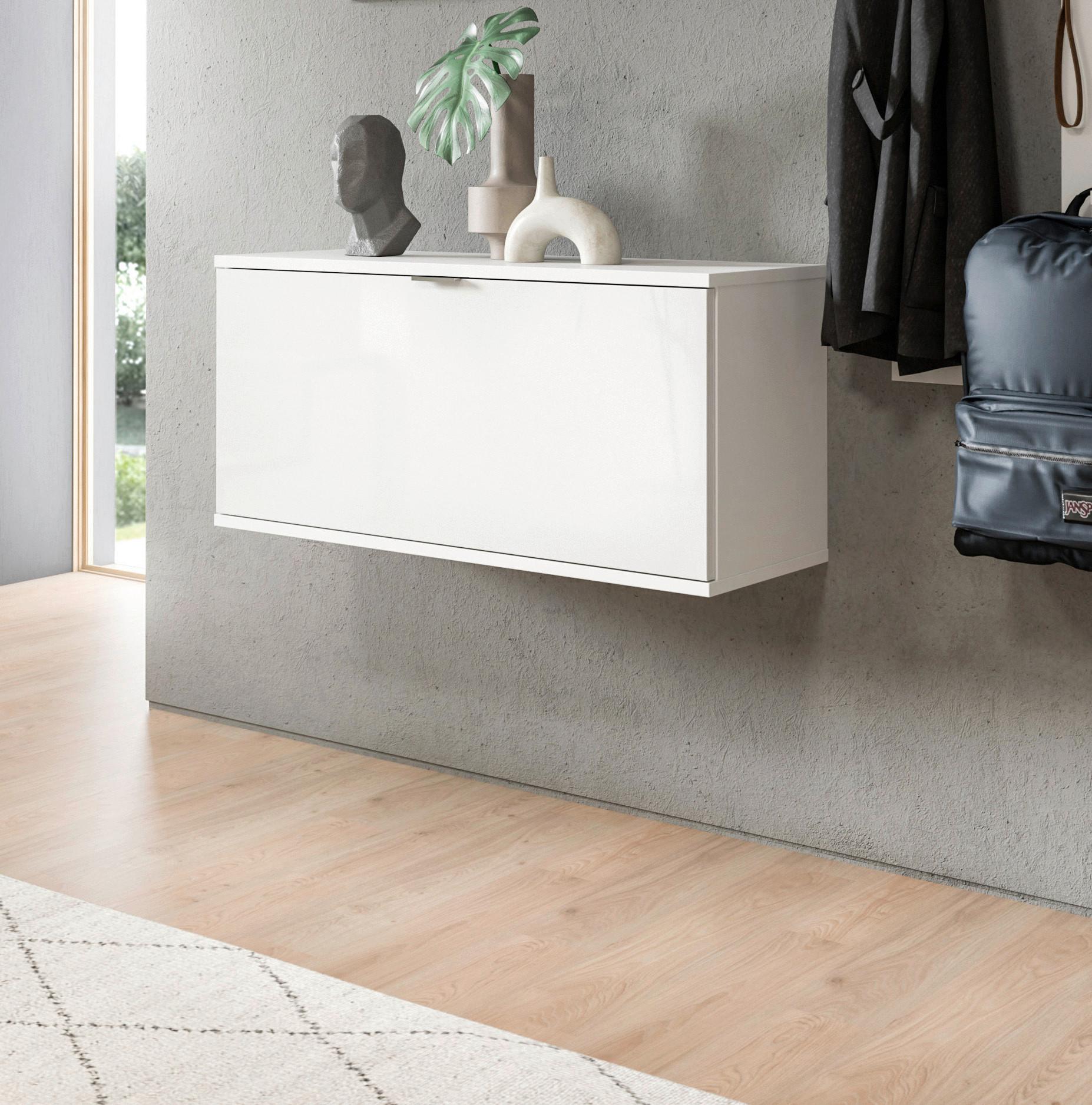 Schuhbank Projekt X Weiß Holzwerkstoff Livetastic Garderoben > Garderobenbänke Weiß