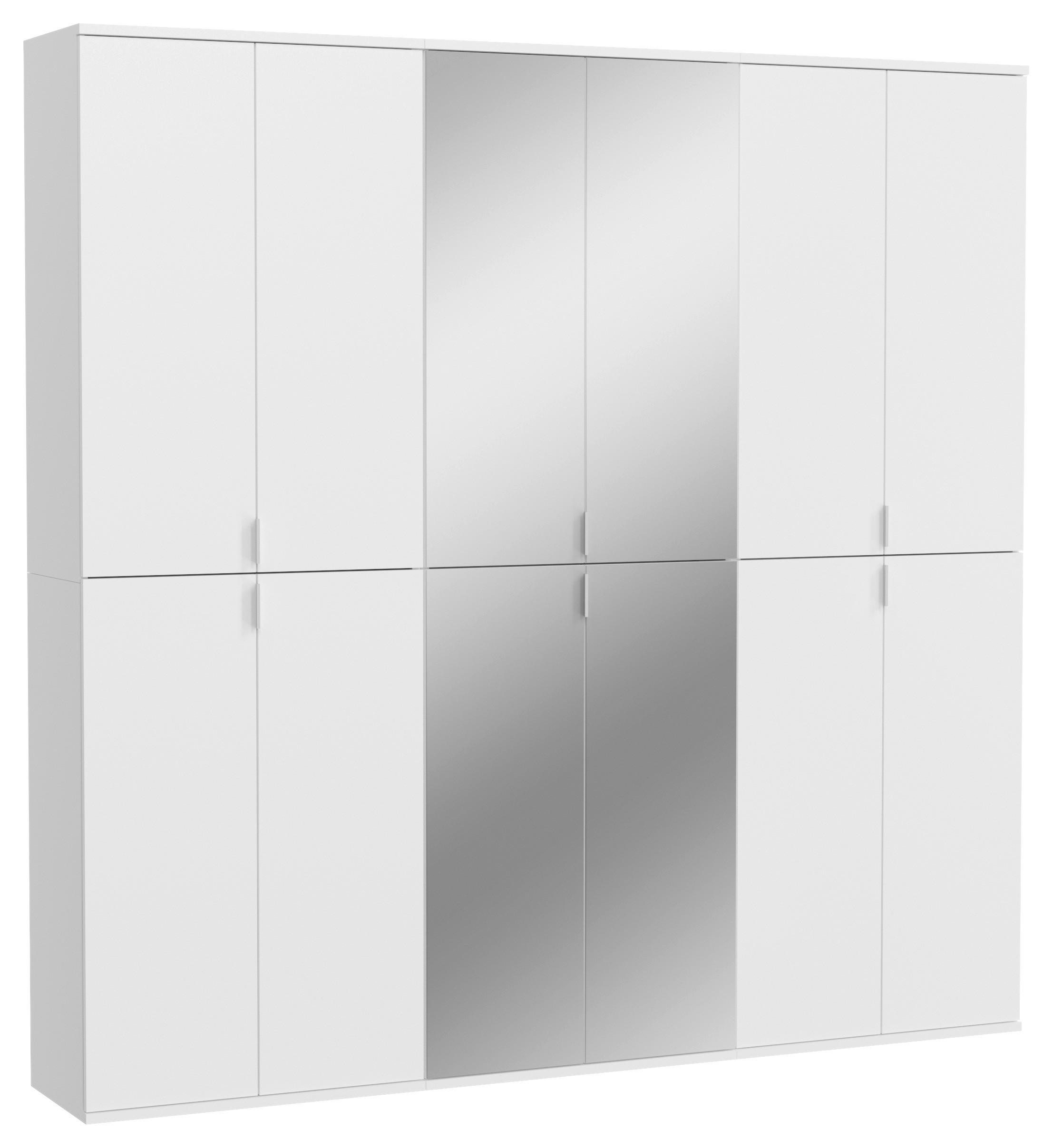 Wohnli Möbelsuche - Drehtürenschrank Projekt X ca. 183x193x34 cm Weiß