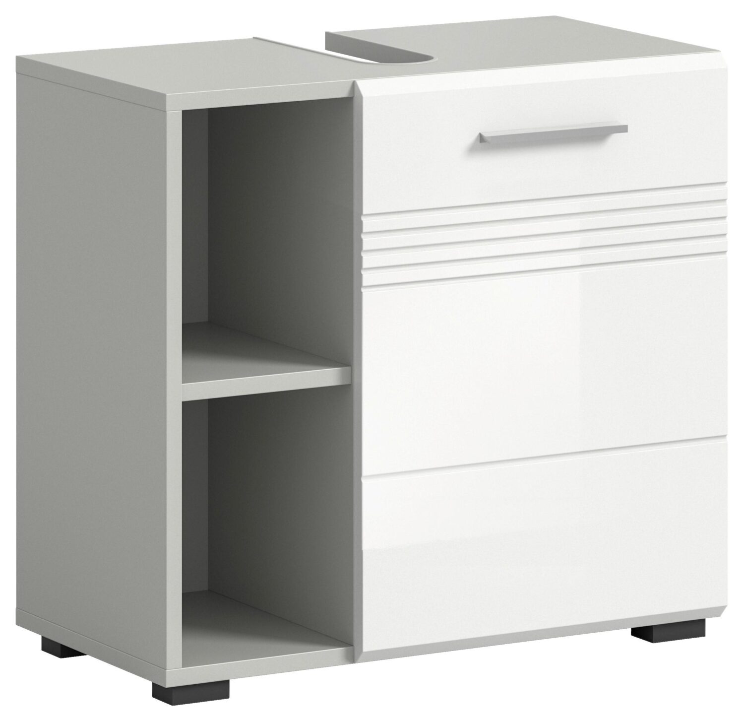 Wohnli Möbelsuche - Waschbeckenunterschrank Copa ca. 60x56 cm Weiß/Grau