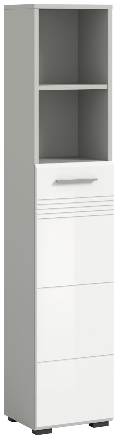 wohnli-moebel-suche-001849005207 Wohnli Möbelsuche - Hochschrank Copa ca. 30x150 cm Weiß/Grau