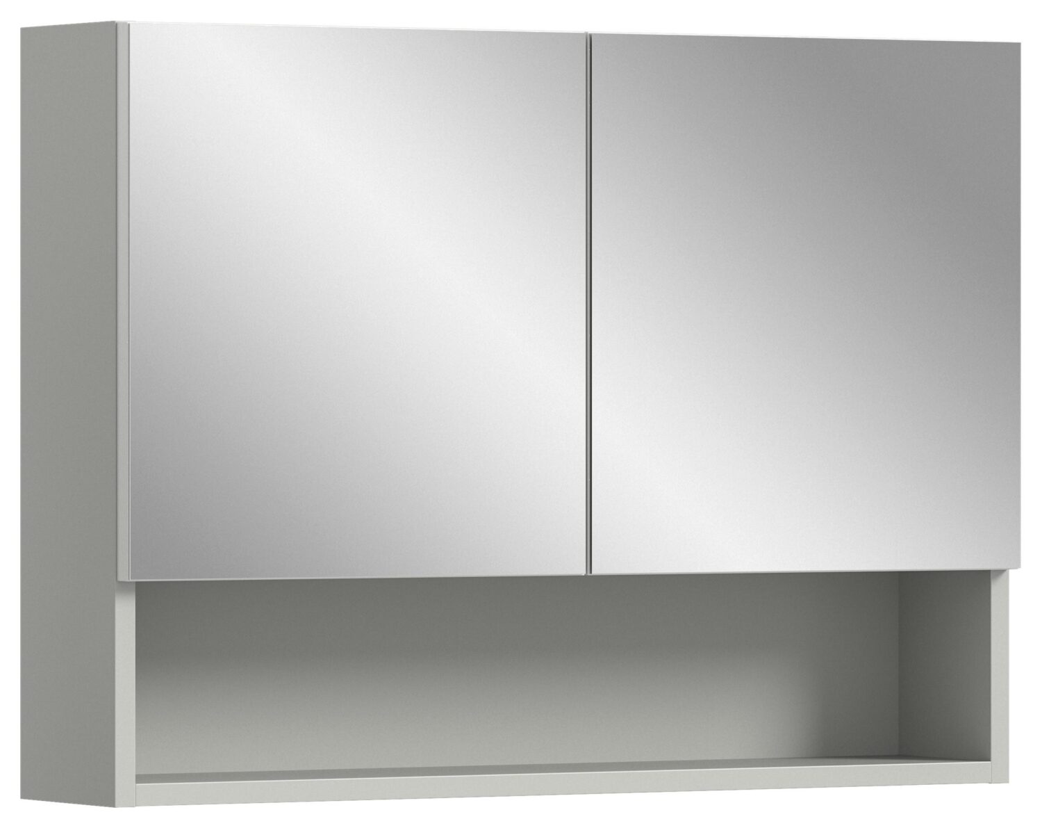 Wohnli Möbelsuche - Spiegelschrank Copa ca. 74x55x17 cm Weiß/Grau