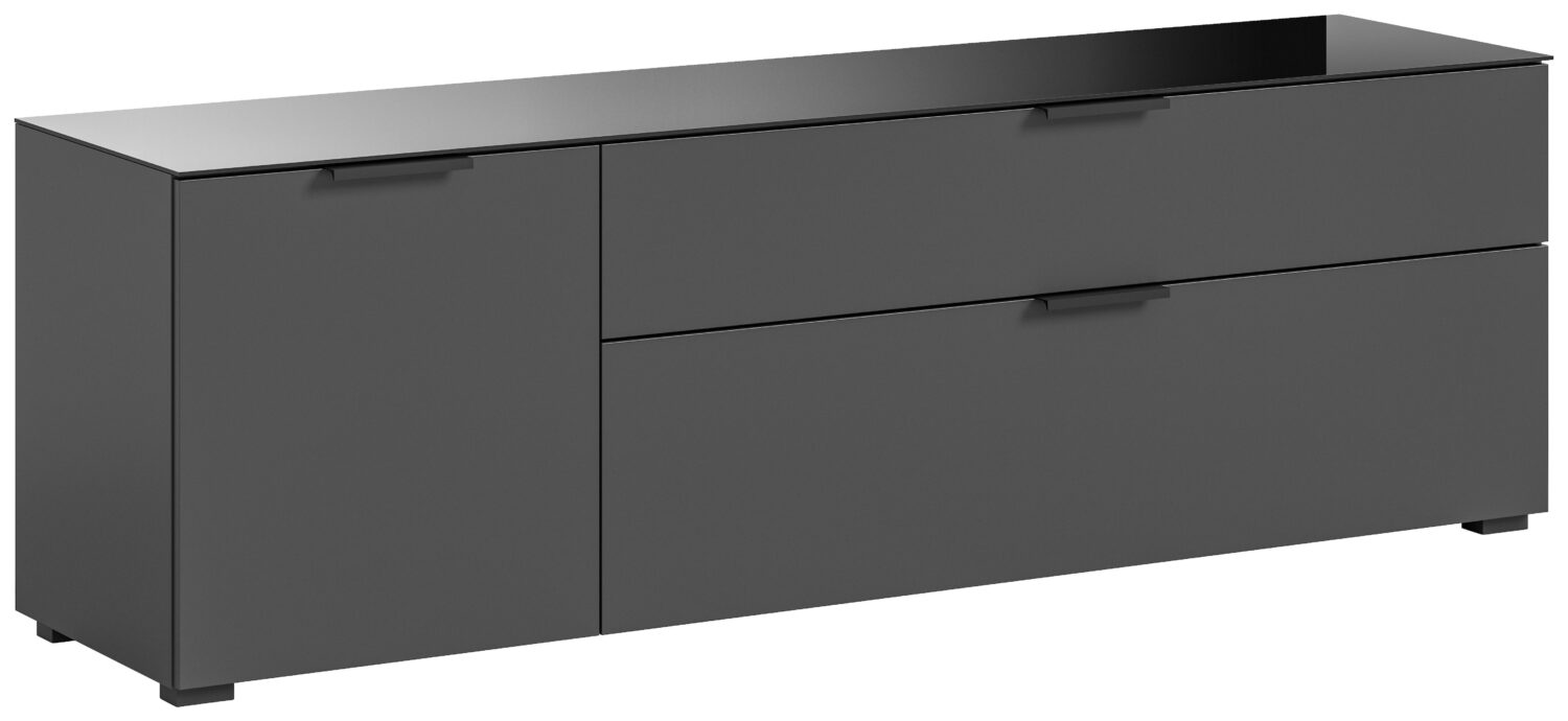 Wohnli Möbelsuche - Lowboard Ray ca. 160x51 cm Anthrazit