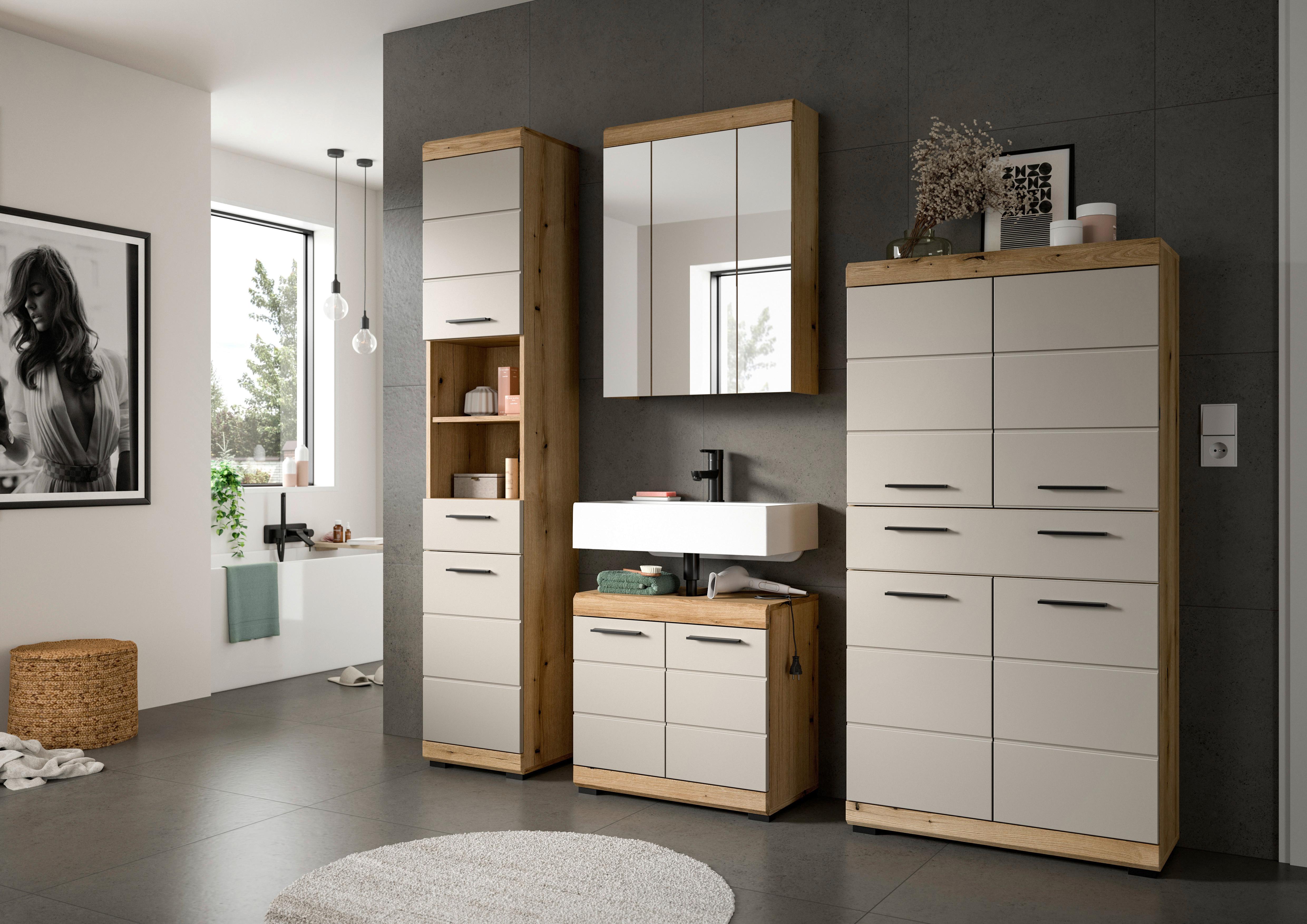 Midischrank Scout ca. 74x141 cm Kaschmir Holzwerkstoff MID.YOU Möbel > Schränke Braun