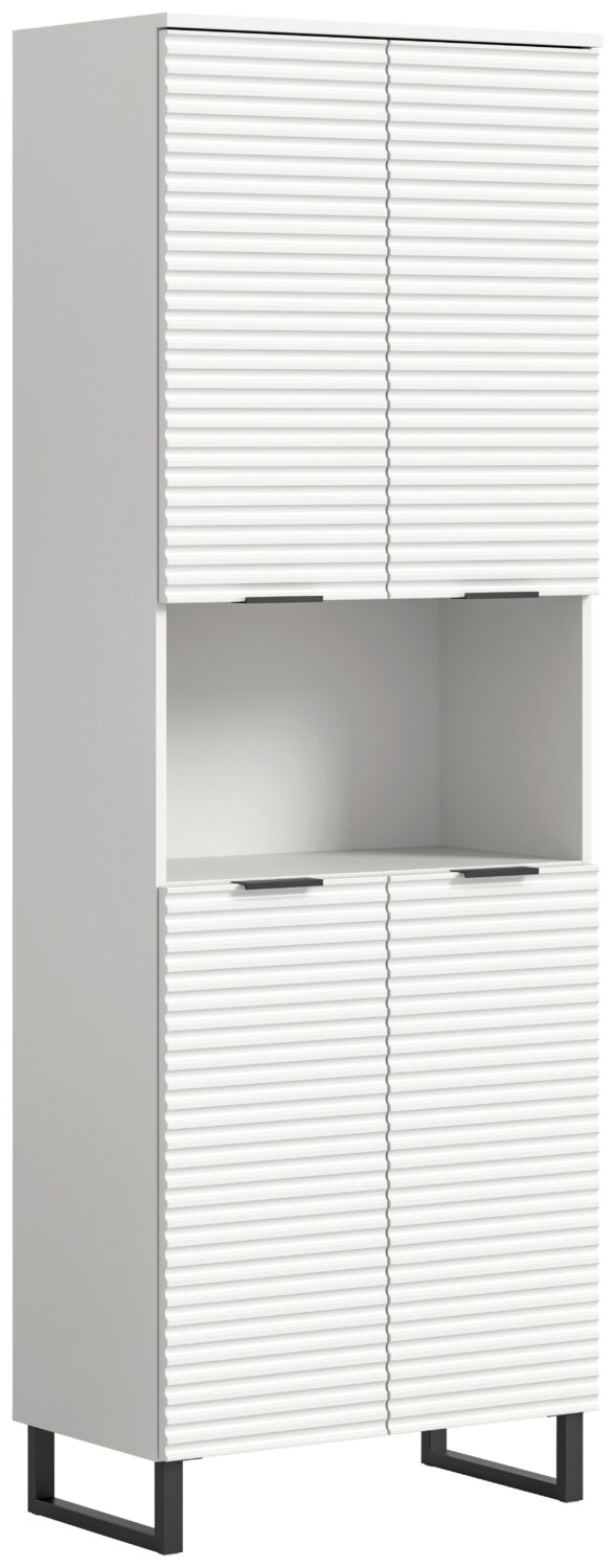 wohnli-moebel-suche-001849007603 Wohnli Möbelsuche - Hochschrank Riff ca. 70x193 cm Weiß/Schwarz