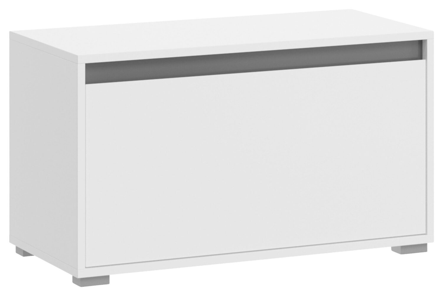 Wohnli Möbelsuche - Garderobenbank Torino ca. 76x44x35 cm Weiß/Grau