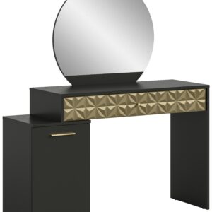 wohnli-moebel-suche-001849009504 Wohnli Möbelsuche - Schminktisch Prisma ca. 117x138 cm Schwarz/Gold