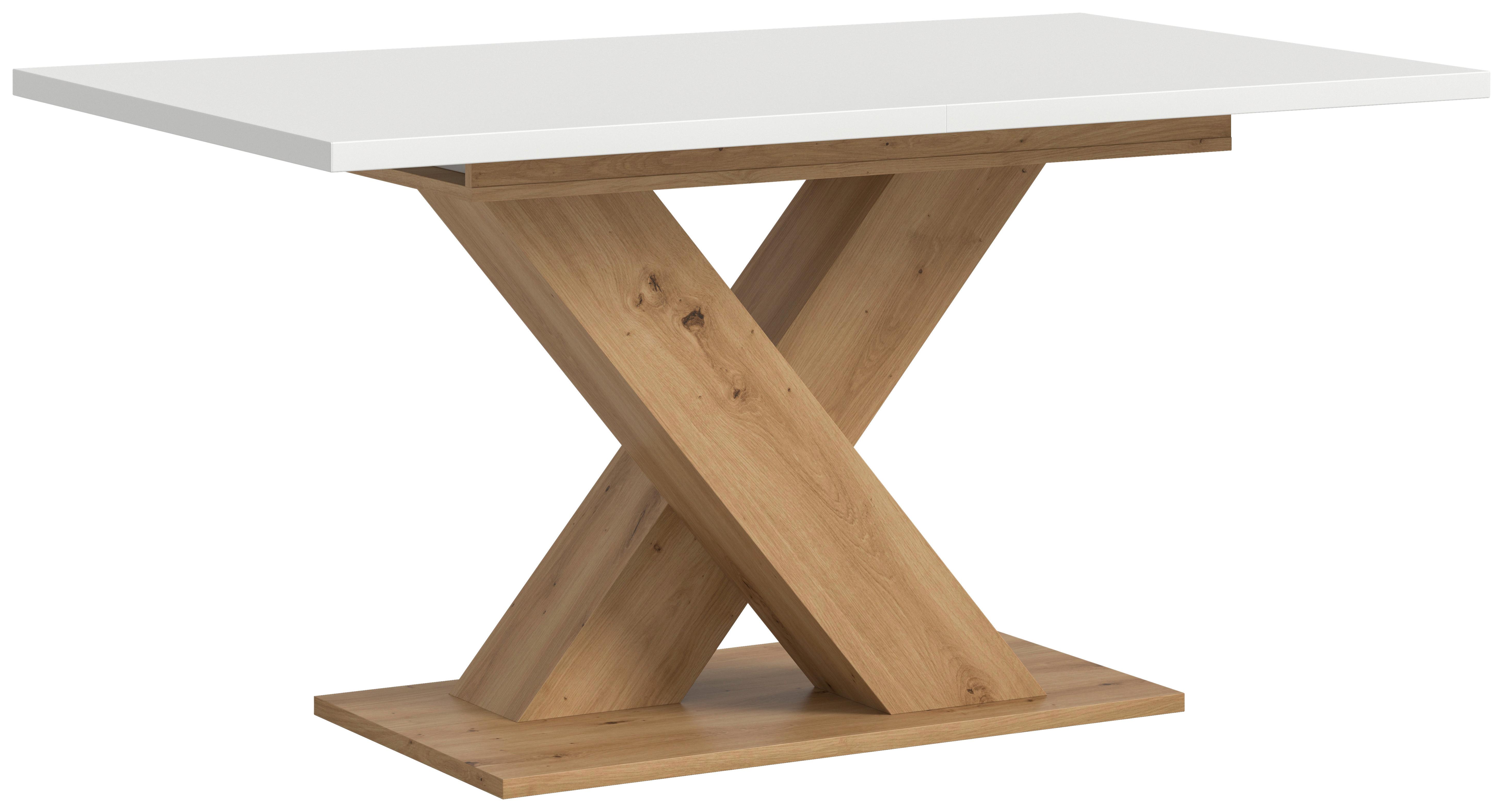 Wohnli Möbelsuche - Ausziehtisch Marlon Weiß ca. 150-190x90x76 cm