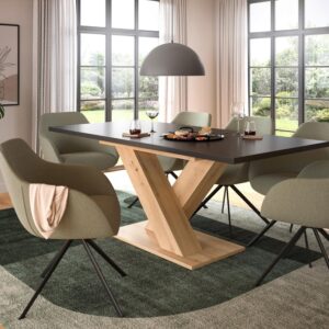 Ausziehtisch Marlon Grau ca. 150-190x90x76 cm Holzwerkstoff MID.YOU Möbel > Tische > Esstische Grau