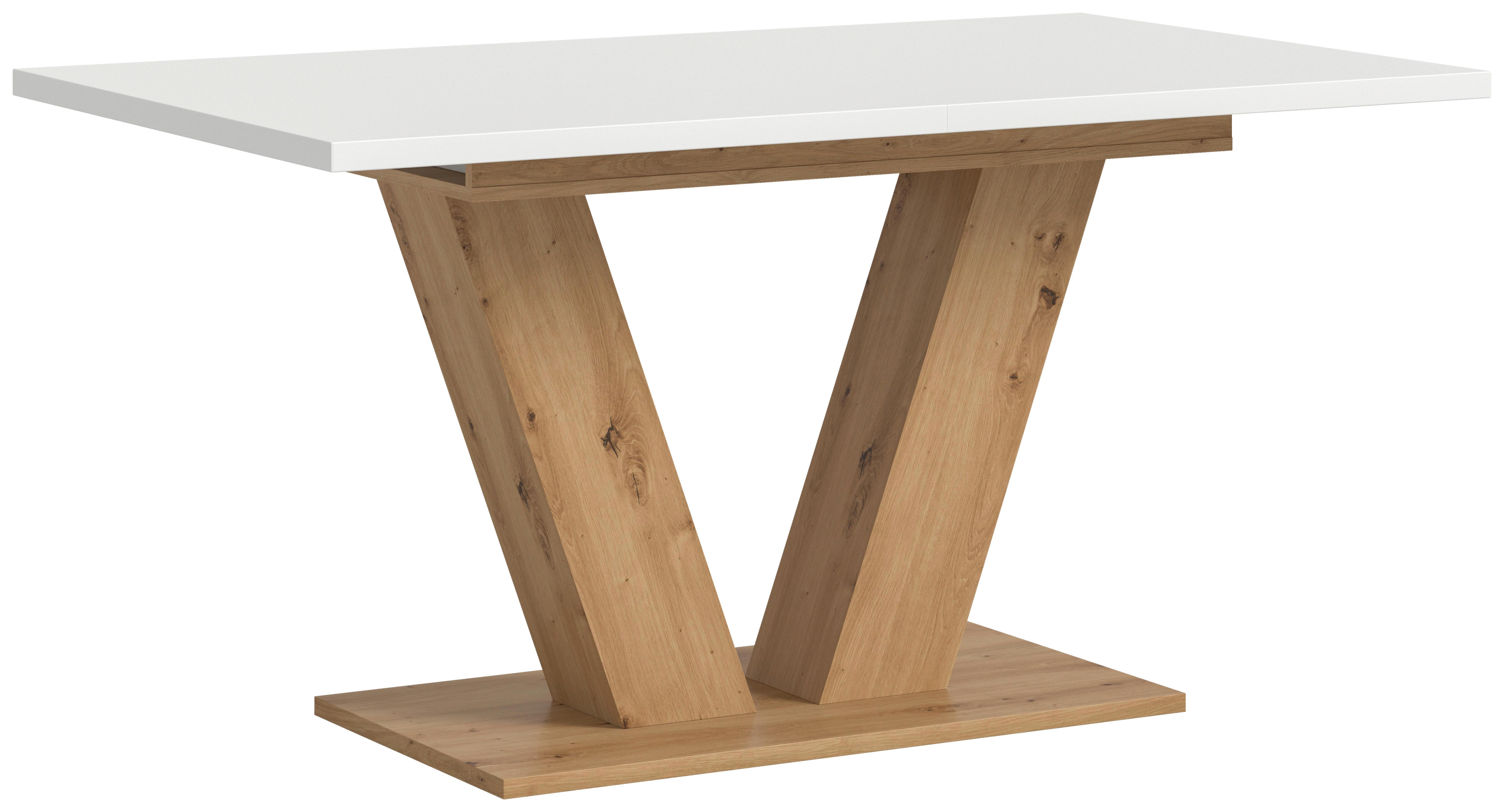Wohnli Möbelsuche - Ausziehtisch Marlon Weiß ca. 150-190x90x76 cm