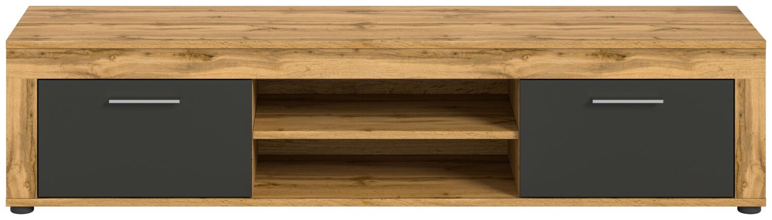 Wohnli Möbelsuche - Lowboard Jam Anthr./Natur ca. 160x37x40 cm