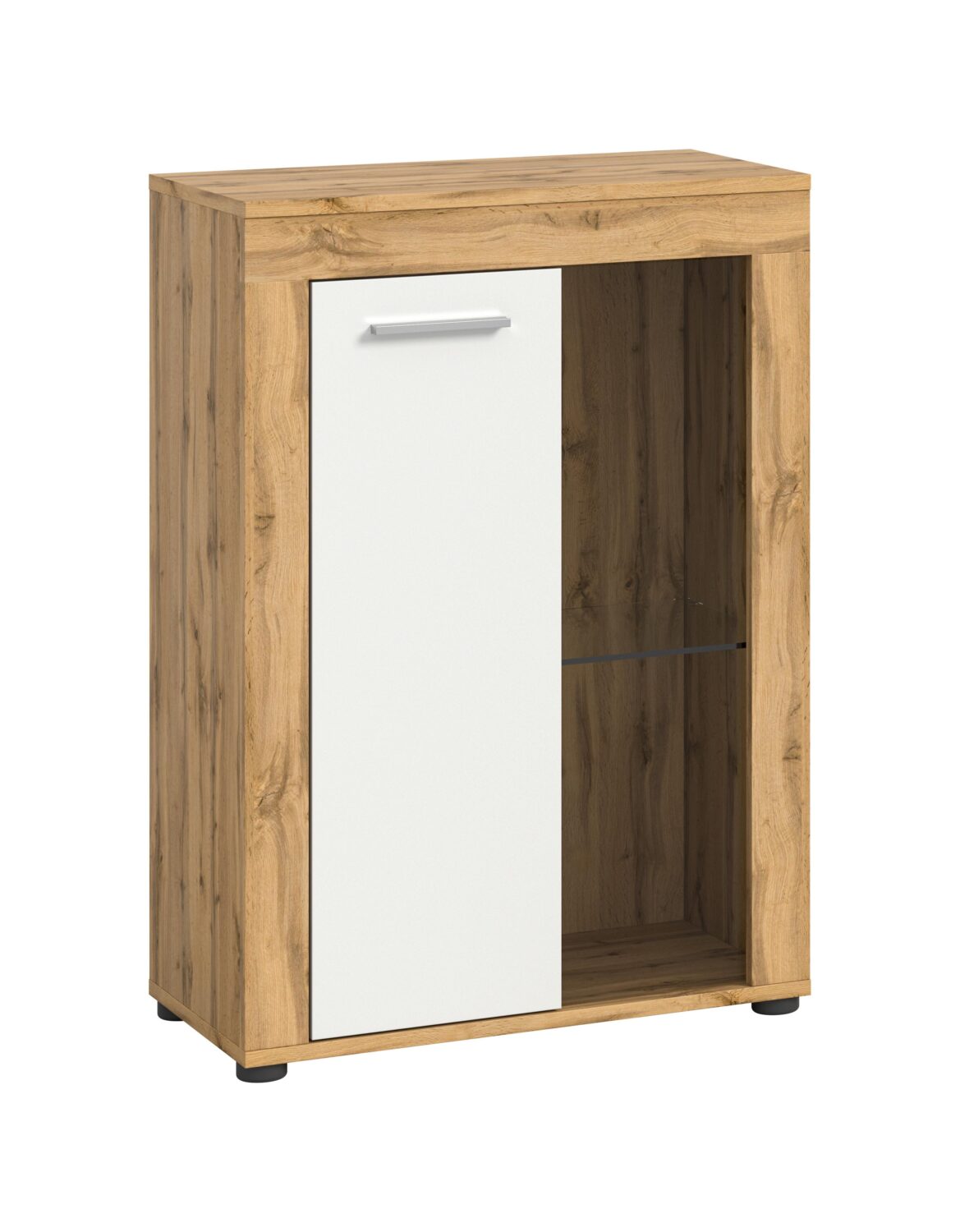 Wohnli Möbelsuche - Vitrine Jam ca. 86x60x35 cm Weiß