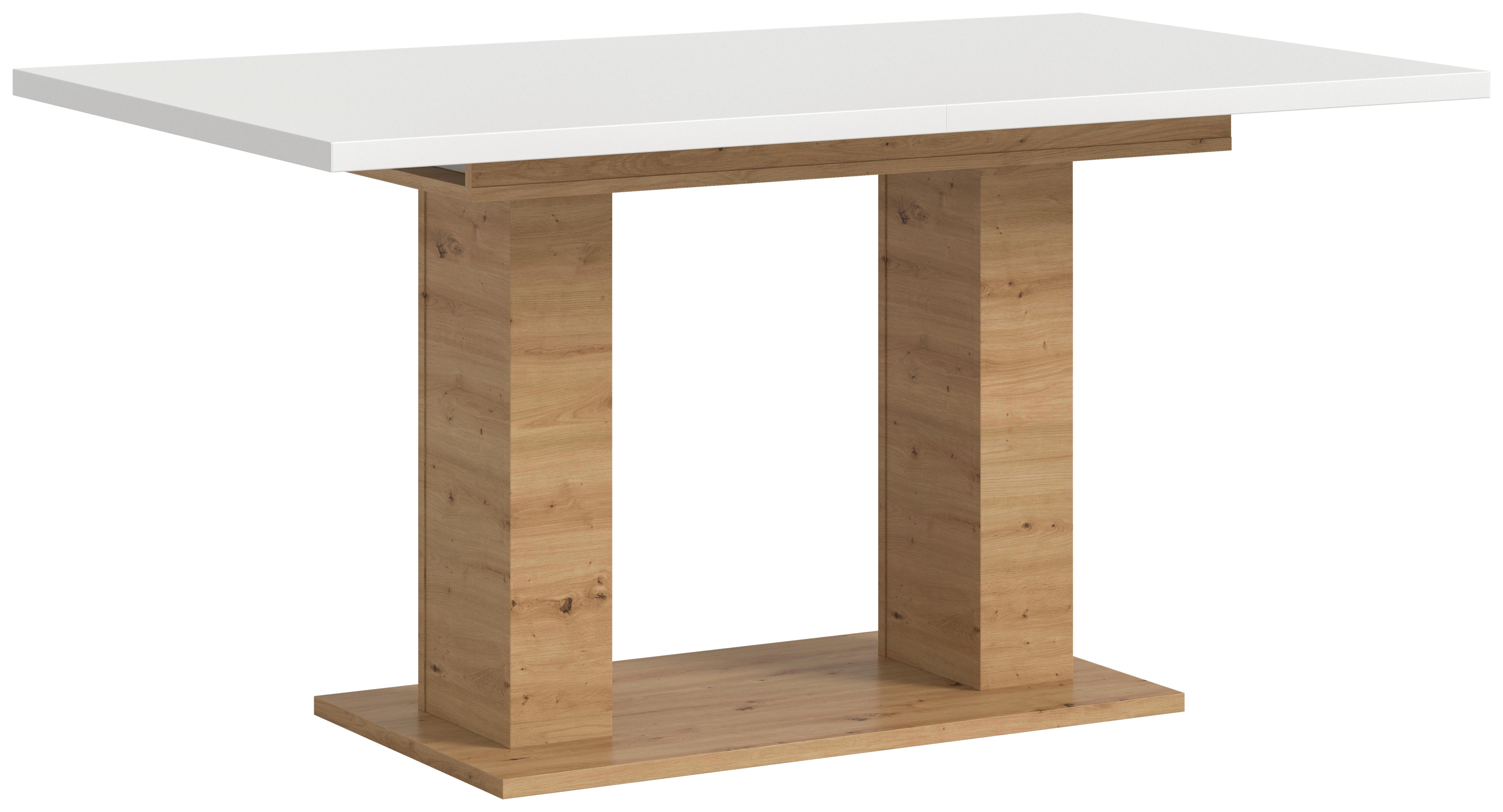 Wohnli Möbelsuche - Ausziehtisch Marlon ca. 150x190 cm Eiche/Weiß