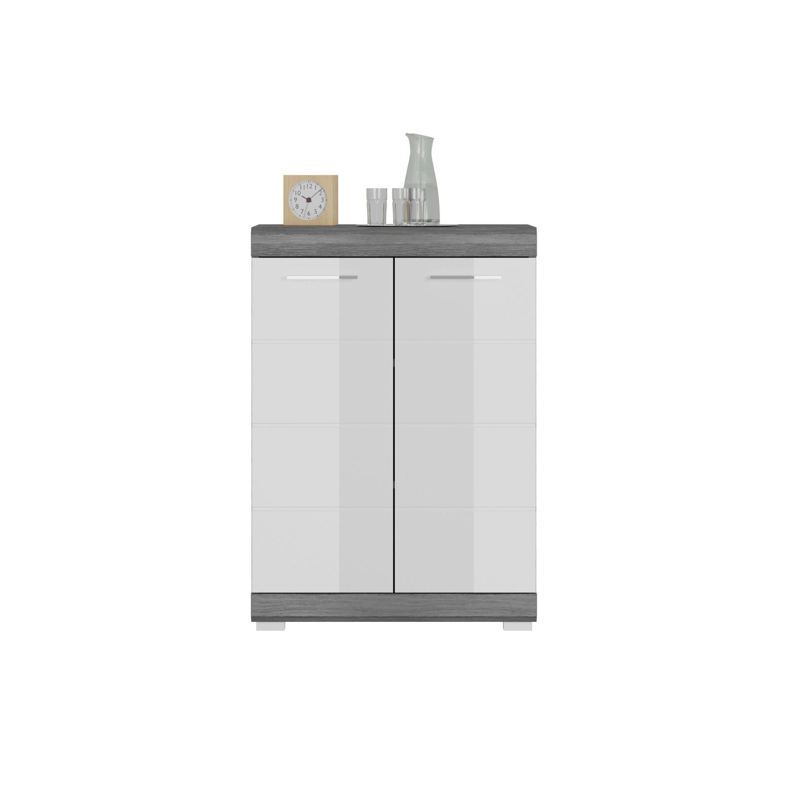 wohnli-moebel-suche-001849017302 Wohnli Möbelsuche - Kommode Scout ca. 60x85 cm Grau/Weiß
