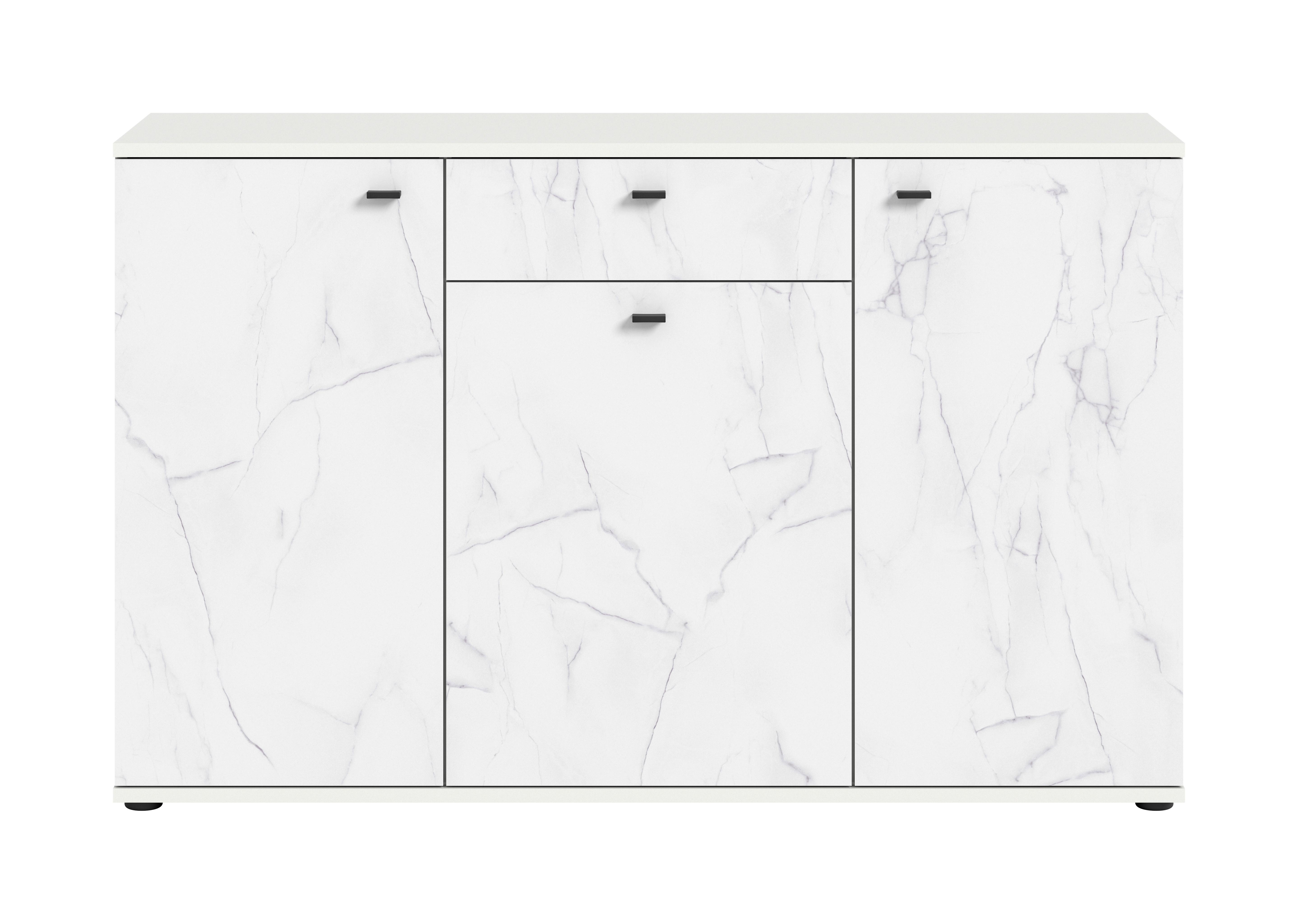 Wohnli Möbelsuche - Kommode Stone Weiß Marmoroptik