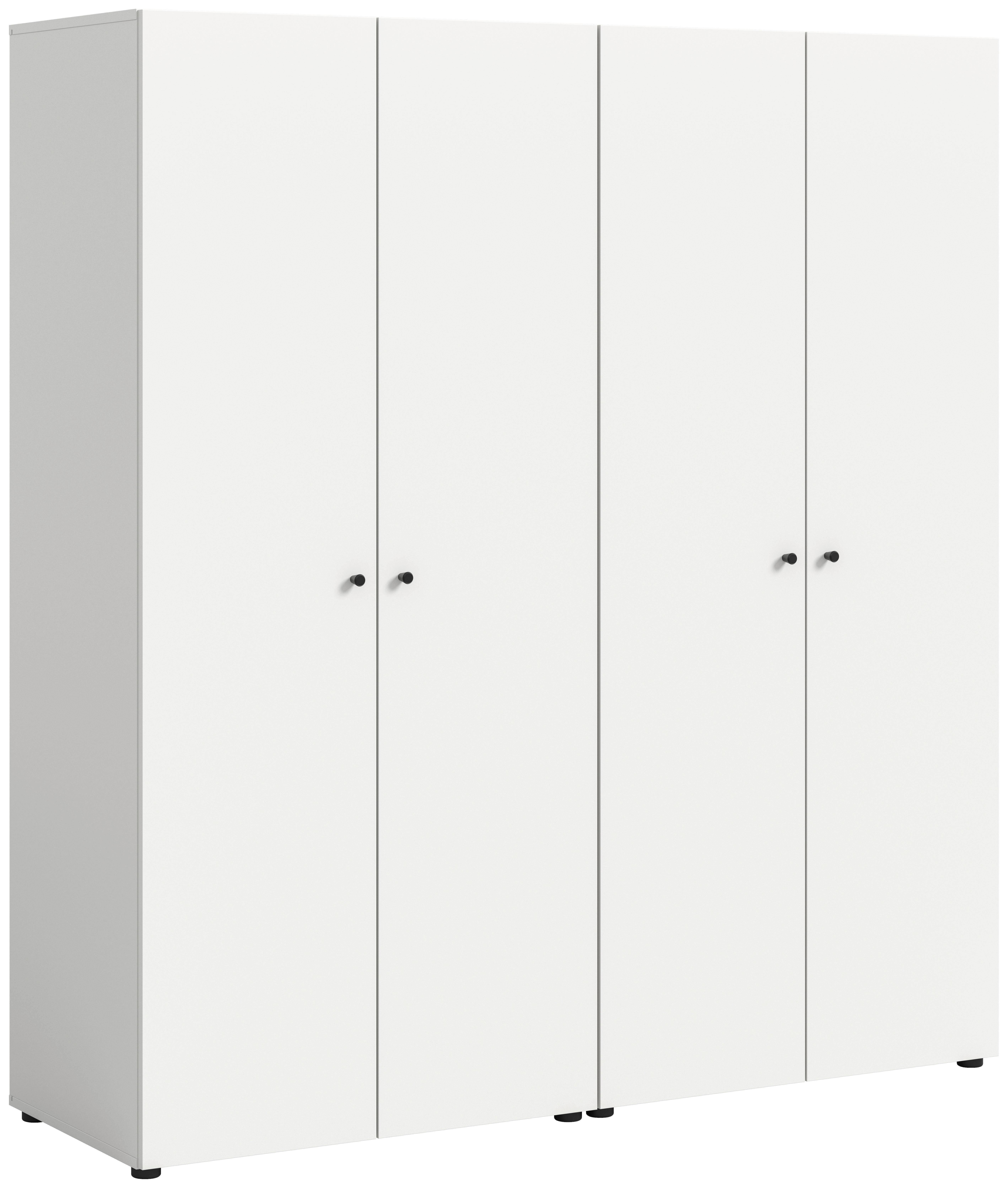 Wohnli Möbelsuche - Drehtürenschrank DARWIN ca.160x176x51cm Weiß