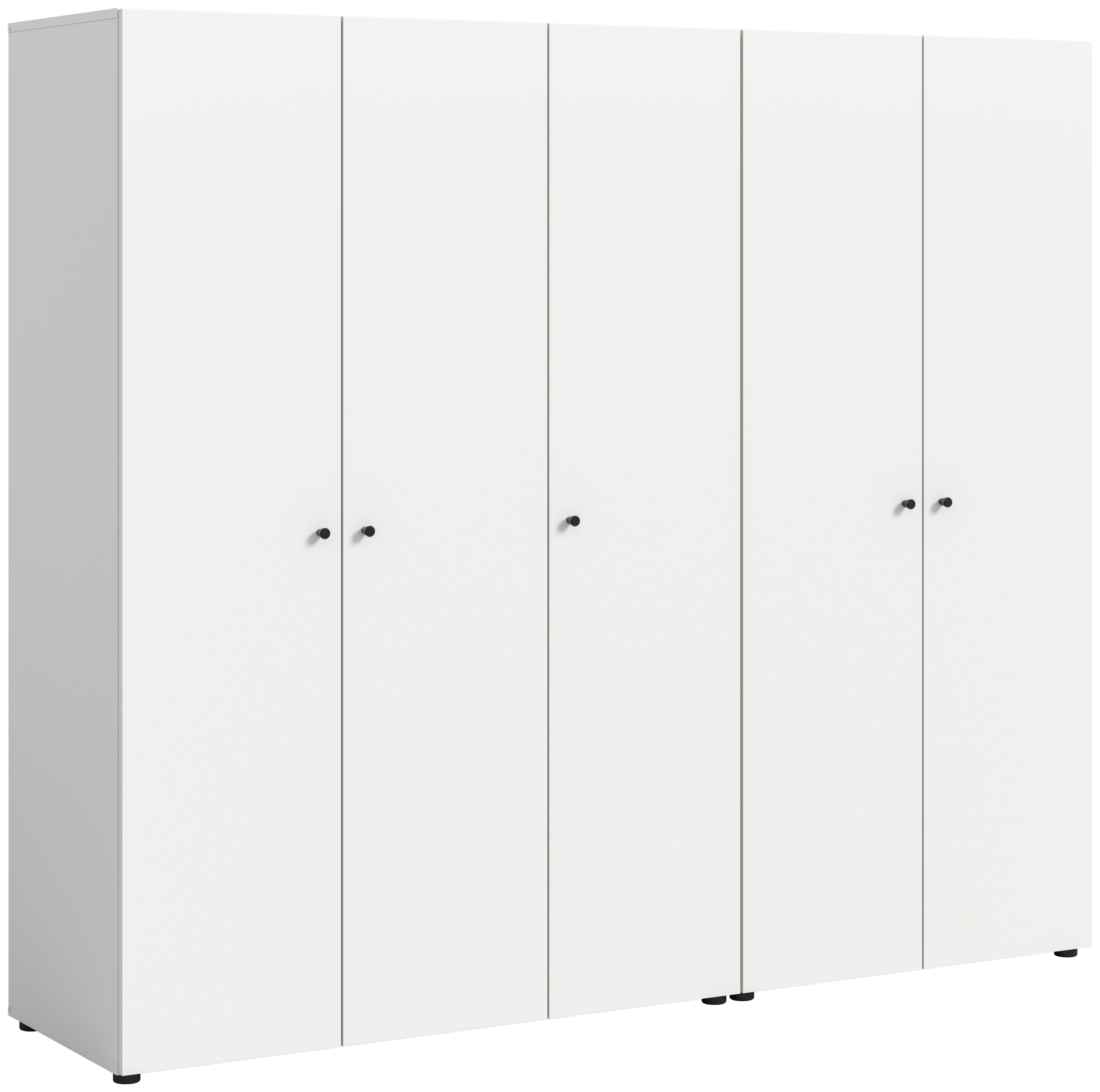Wohnli Möbelsuche - Drehtürenschrank DARWIN ca.200x176x51cm Weiß