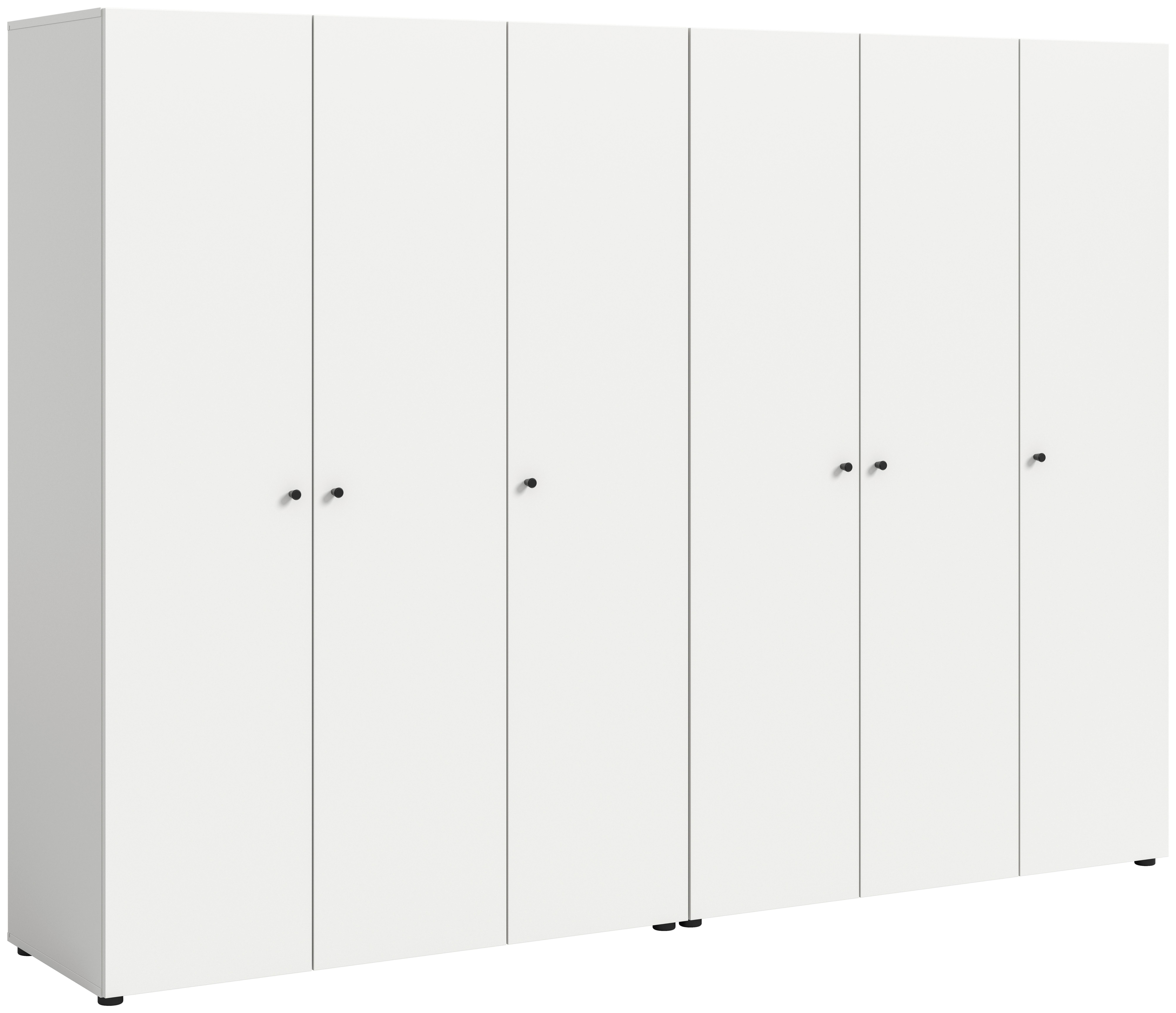Wohnli Möbelsuche - Drehtürenschrank DARWIN ca.240x176x51cm Weiß