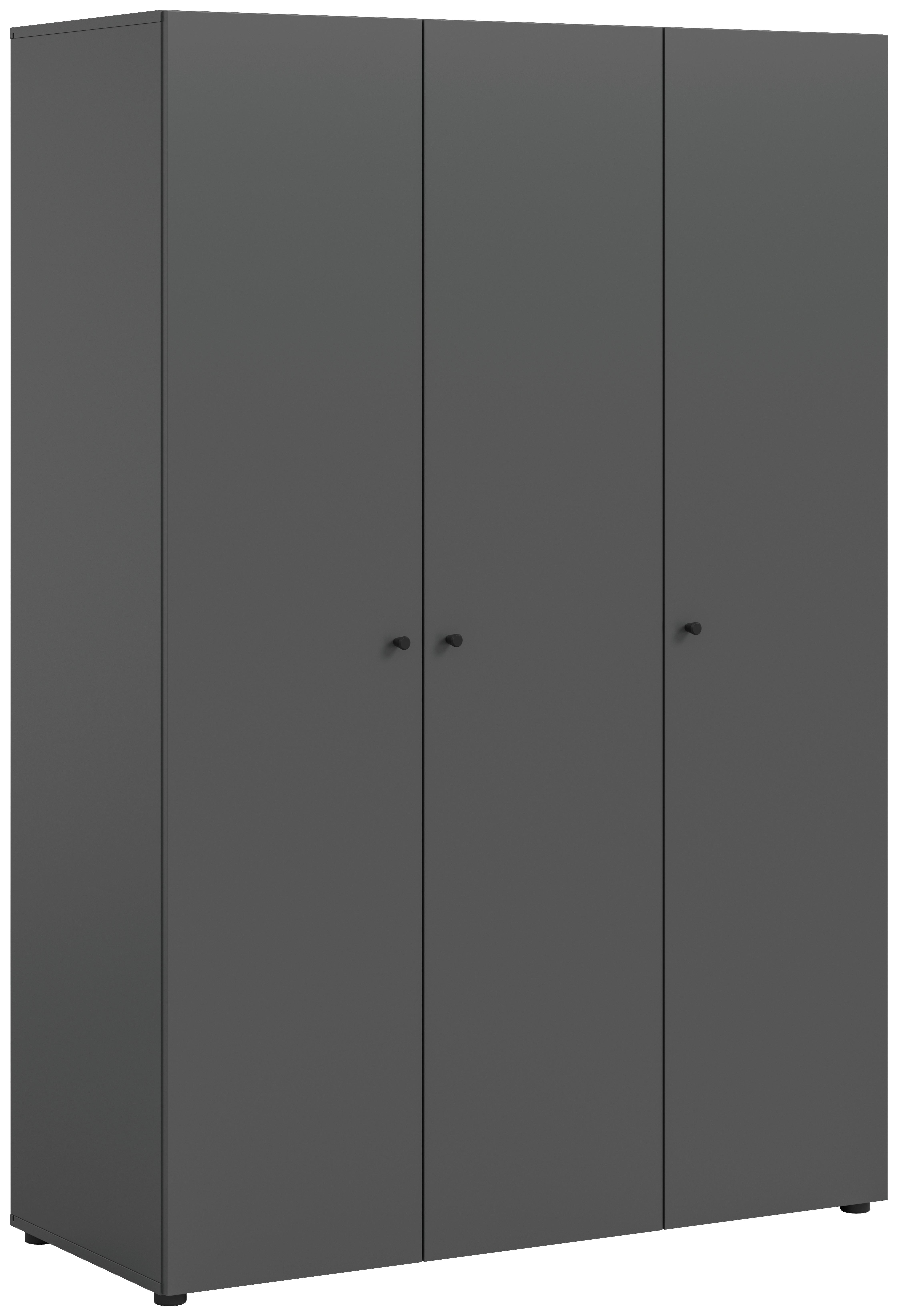 Wohnli Möbelsuche - Drehtürenschrank DARWIN ca.120x176x51cm Anthrazit