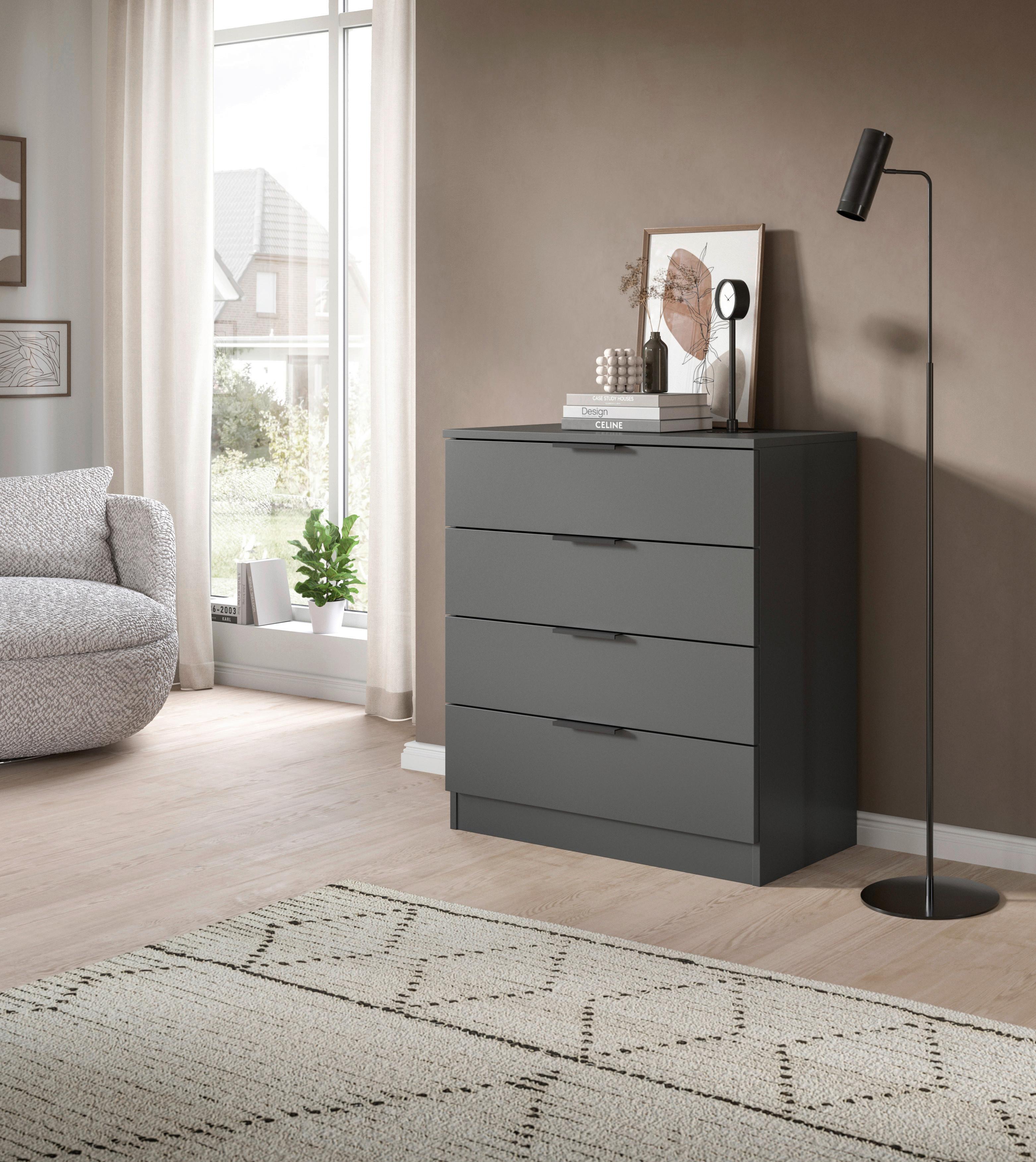 Kommode Kopenhagen Anthrazit Kunststoff Livetastic Möbel > Kommoden & Schubladenschränke > Kommoden Anthrazit