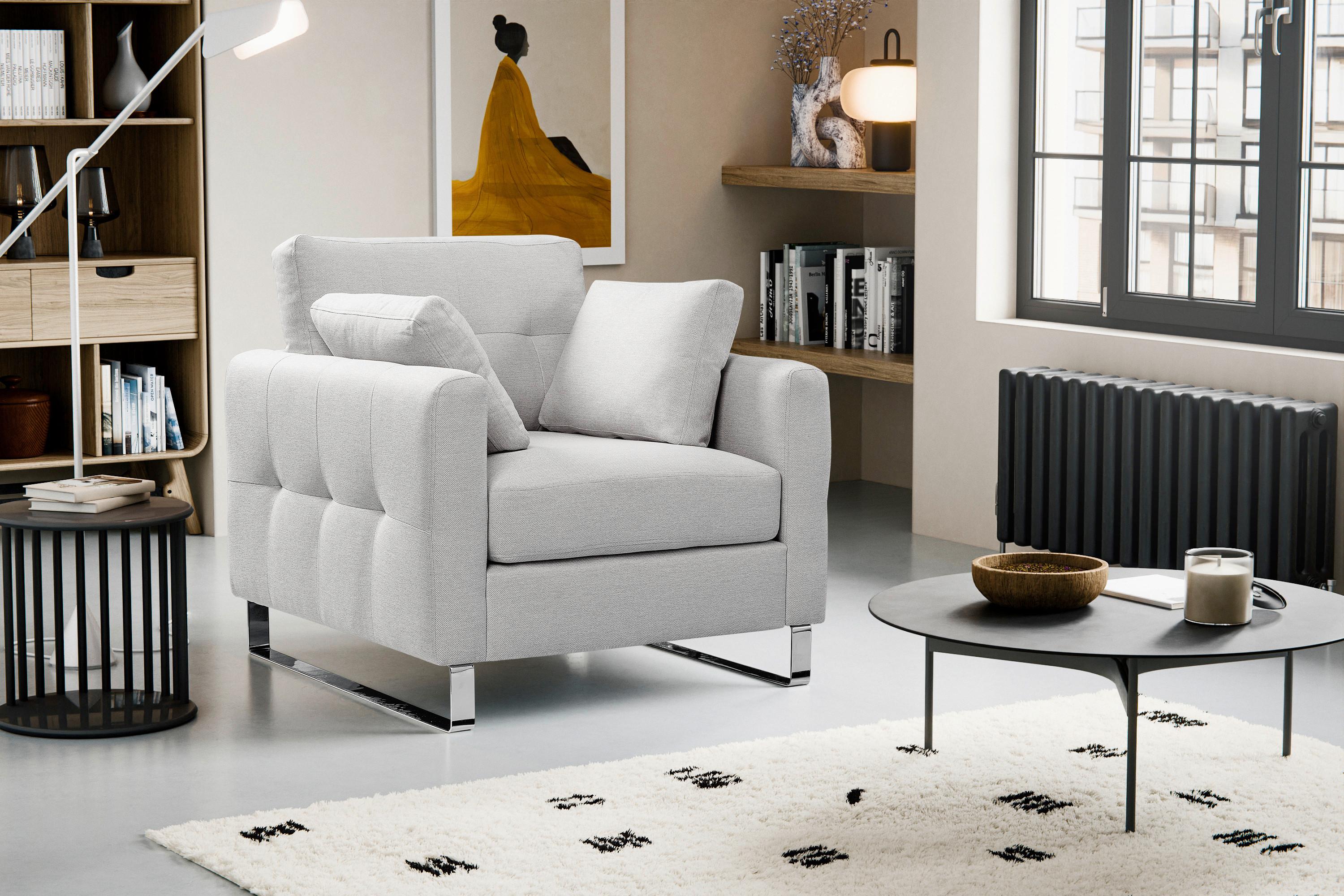 5-Sitzer-Sofa Hera Hellgrau