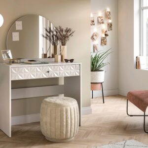 Schminktisch PRISMA Weiß Holzwerkstoff Holzwerkstoff Livetastic Möbel > Tische > Schminktische Weiß
