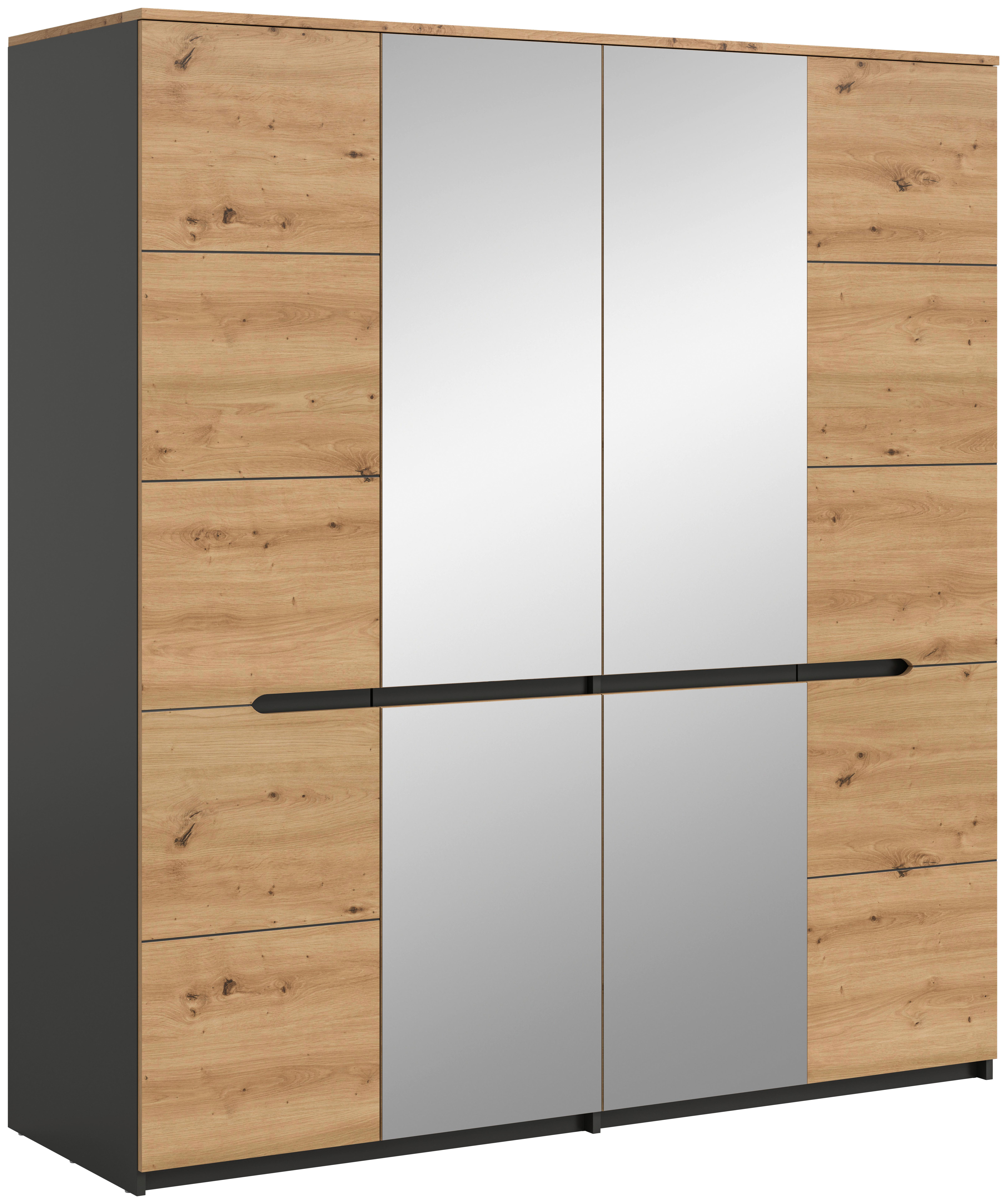 Wohnli Möbelsuche - Drehtürenschrank CANU Eiche Artisan