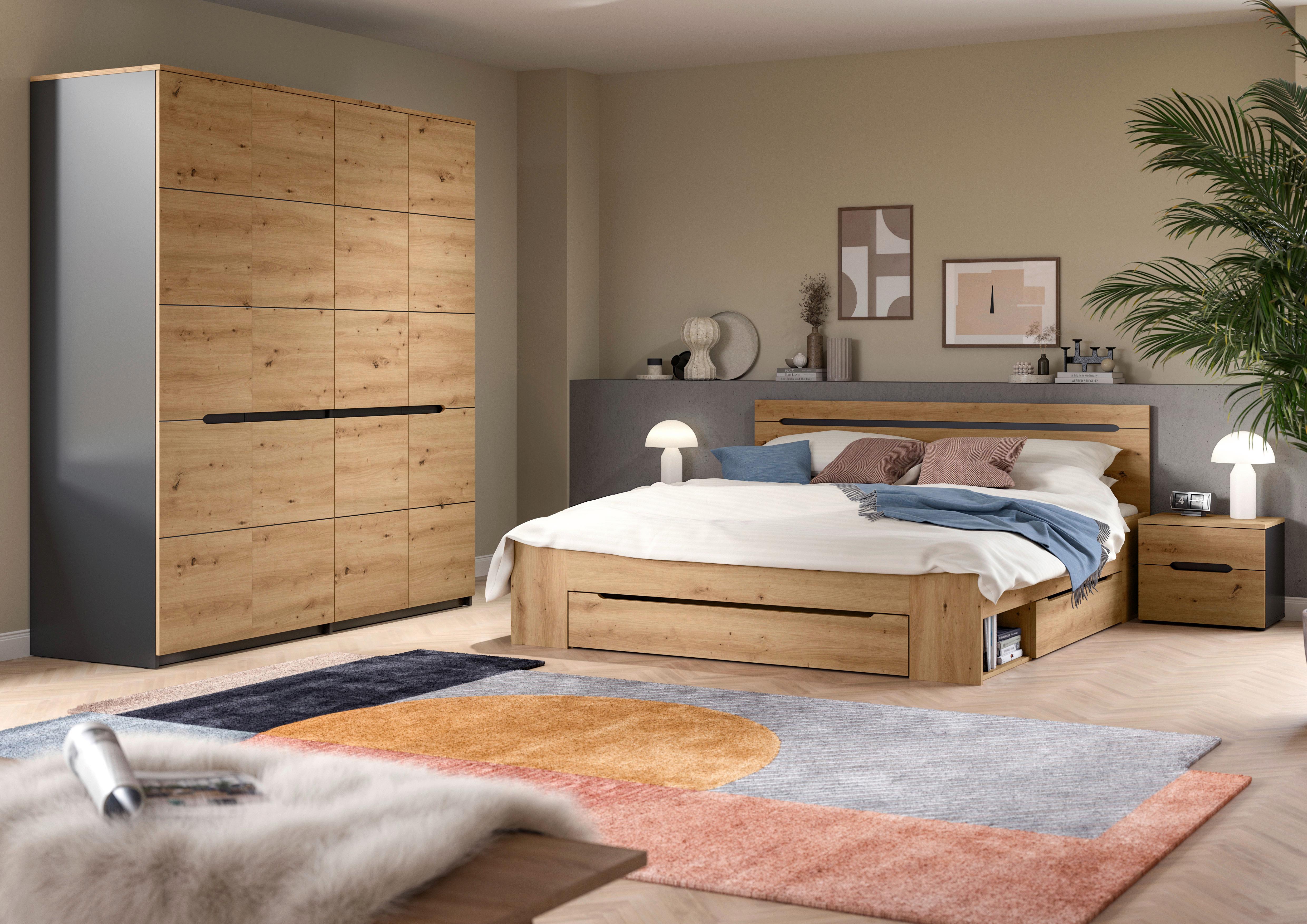 Wohnli Möbelsuche - Schlafzimmer 4-teilig Grau