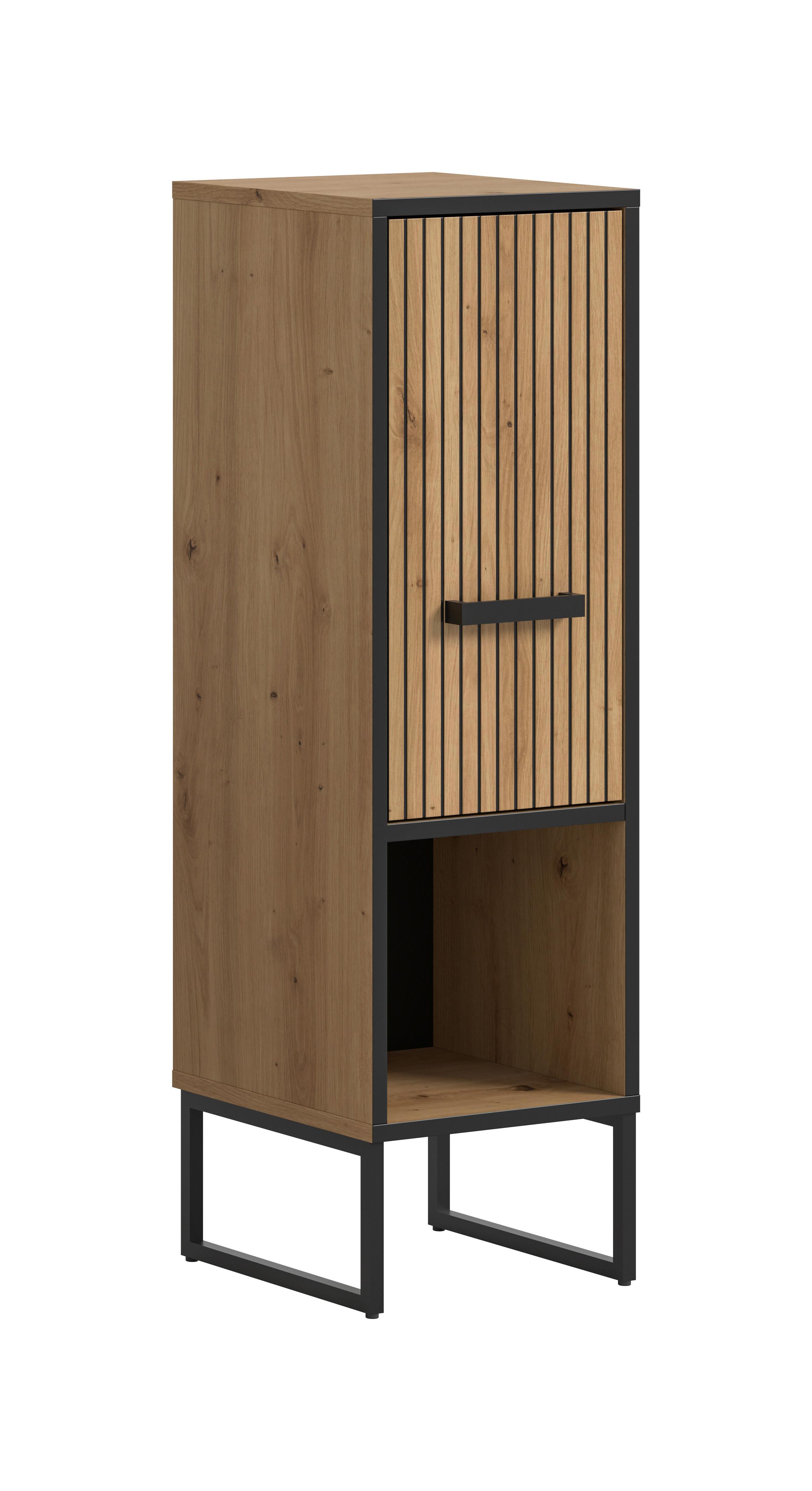 wohnli-moebel-suche-001849027101 Wohnli Möbelsuche - Midischrank Bagno Eiche Artisan/Schwarz