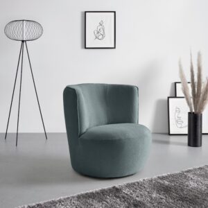 Sessel Jasima Anthrazit drehbar Textil Premium Living Möbel > Sessel > Polstersessel Anthrazit