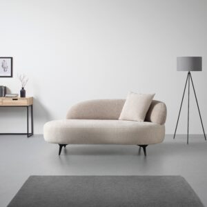 Recamiere Bondy Beige Textil Premium Living Möbel > Sofas & Couches > Sofas > Modulare Sofas Beige