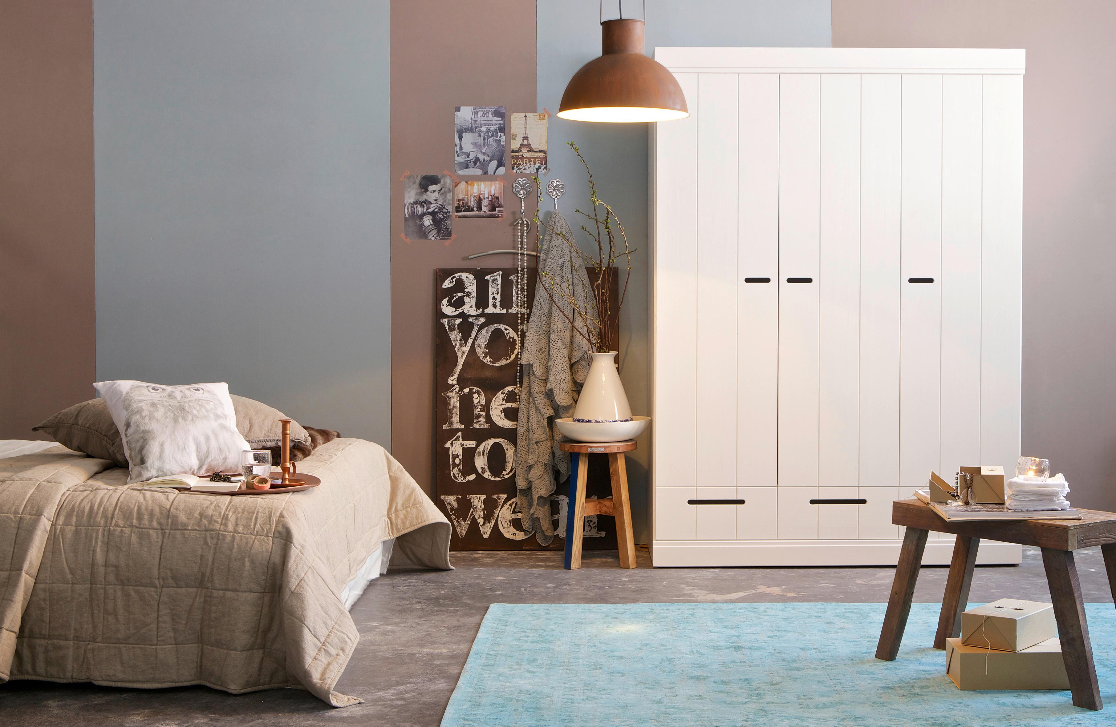 Drehtürenschrank Connect Weiß Holz Livetastic Möbel > Schränke > Kleiderschränke > Drehtürenschränke Weiß