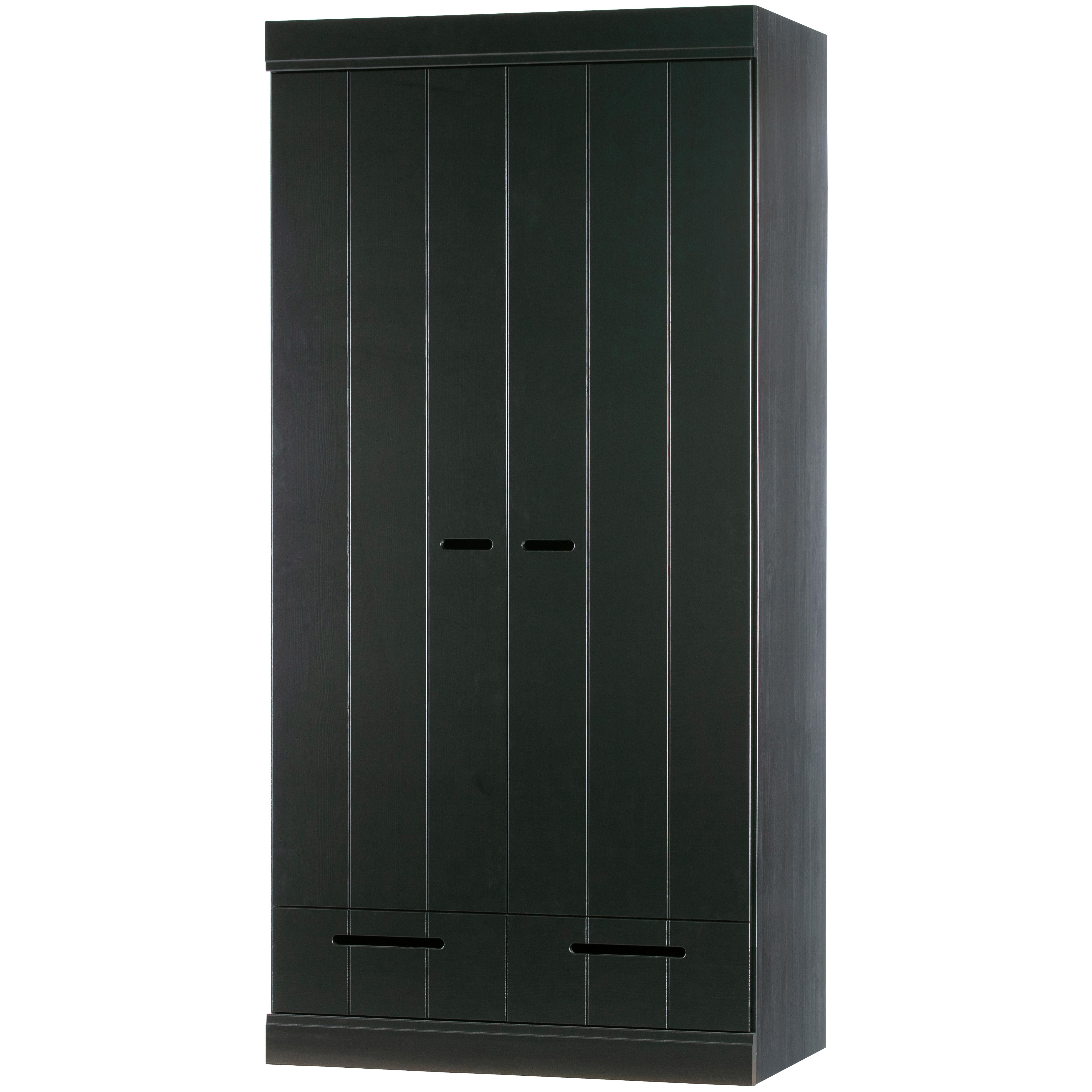 Wohnli Möbelsuche - Drehtürenschrank Connect Schwarz