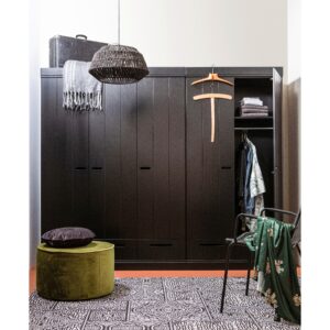 Drehtürenschrank Connect Schwarz Holz Livetastic Möbel > Schränke > Kleiderschränke > Drehtürenschränke Schwarz