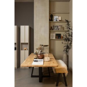 Esstisch Tablo Naturfarben/Schwarz L: 240cm Holz, Metall Livetastic Möbel > Tische > Esstische > Esstische Holz Braun