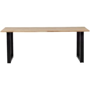 Esstisch Tablo Naturfarben/Schwarz L: 220cm Holz, Metall Livetastic Möbel > Tische > Esstische > Esstische Holz Braun