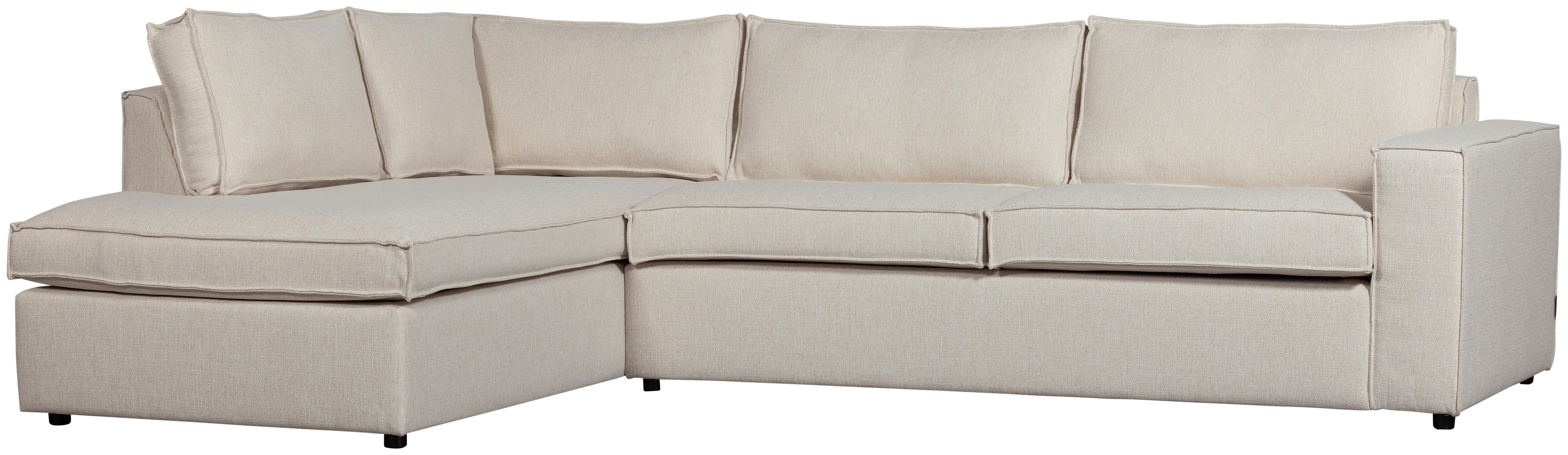 Ecksofa Thomas Naturfarben S:197x283cm Textil Livetastic Möbel > Sofas & Couches > Wohnlandschaften > Ecksofas > XXL Ecksofas Braun