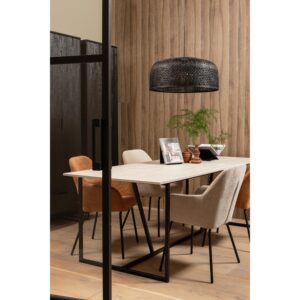 Esstisch Silas Schwarz/Hellgrau L: 220cm Holz, Metall Livetastic Möbel > Tische > Esstische > Esstische Holz Schwarz