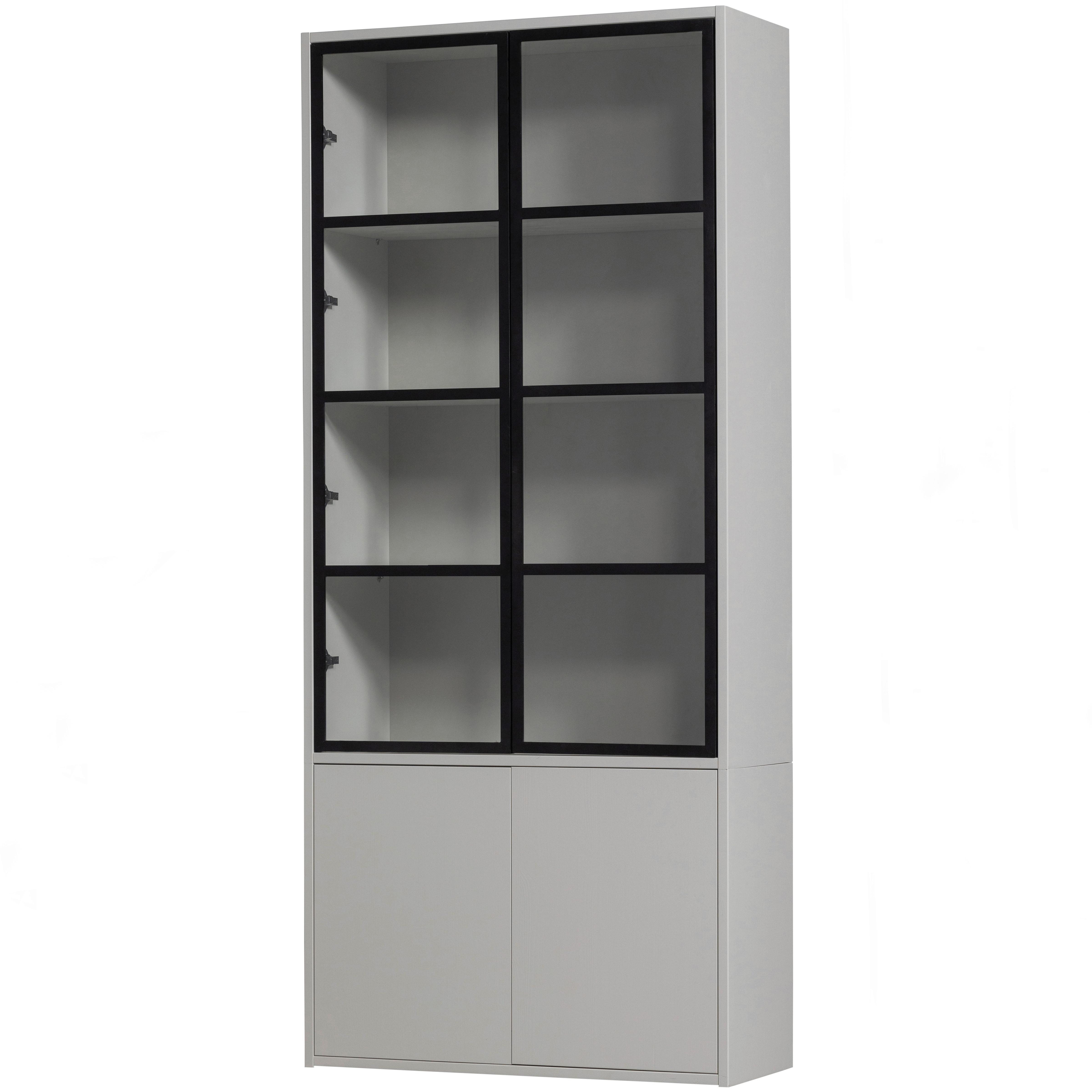 wohnli-moebel-suche-001883022401 Wohnli Möbelsuche - Vitrine Basic Grau