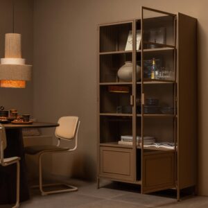 Vitrine Ronja Braun B: 110 cm Glas, Metall Livetastic Möbel > Schränke > Vitrinen Braun