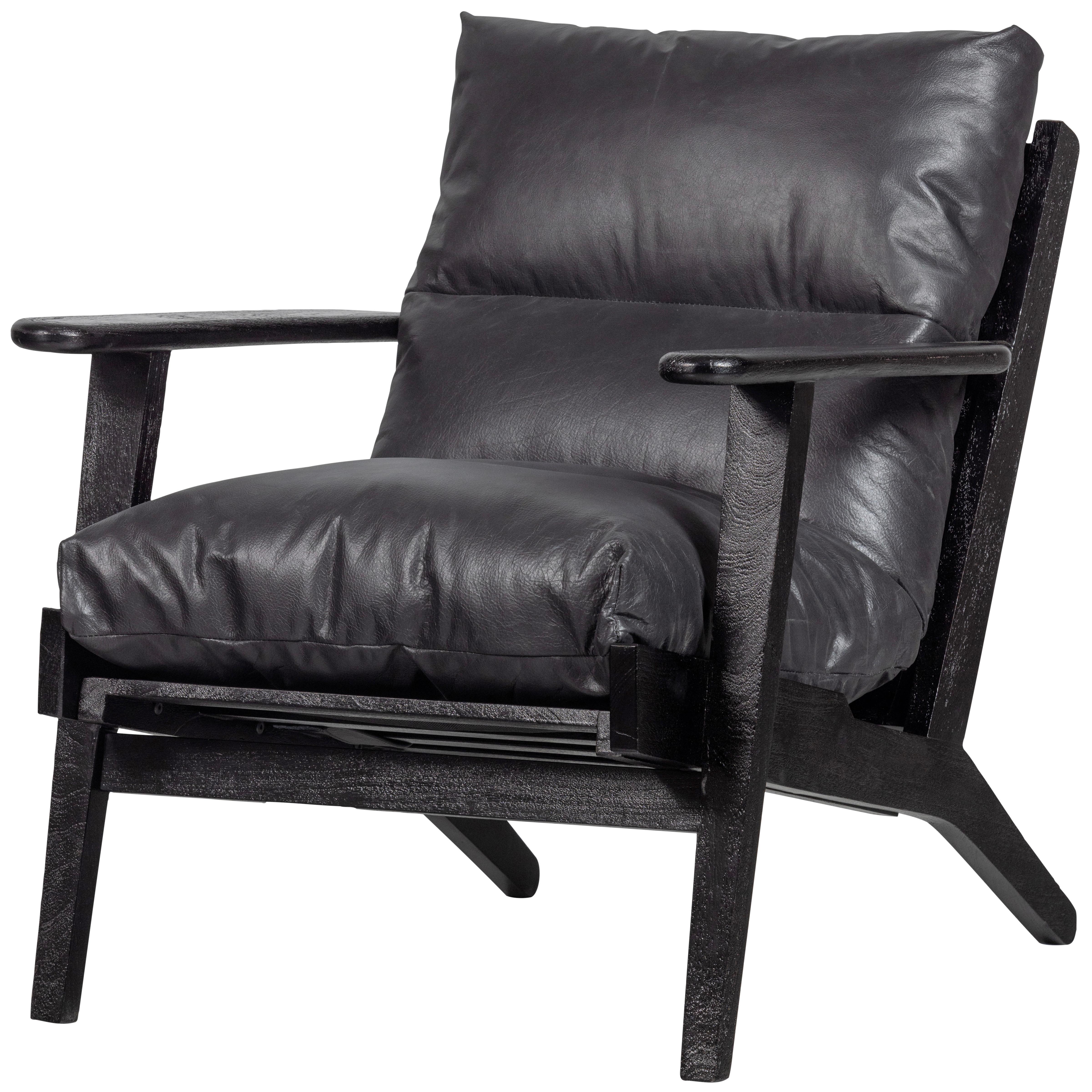 wohnli-moebel-suche-001883035902 Wohnli Möbelsuche - Sessel Houston Akazie/Leder Schwarz