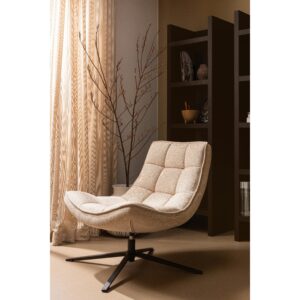 Sessel Maudi Naturfarben B: 74 cm Textil Livetastic Möbel > Sessel > Polstersessel Braun
