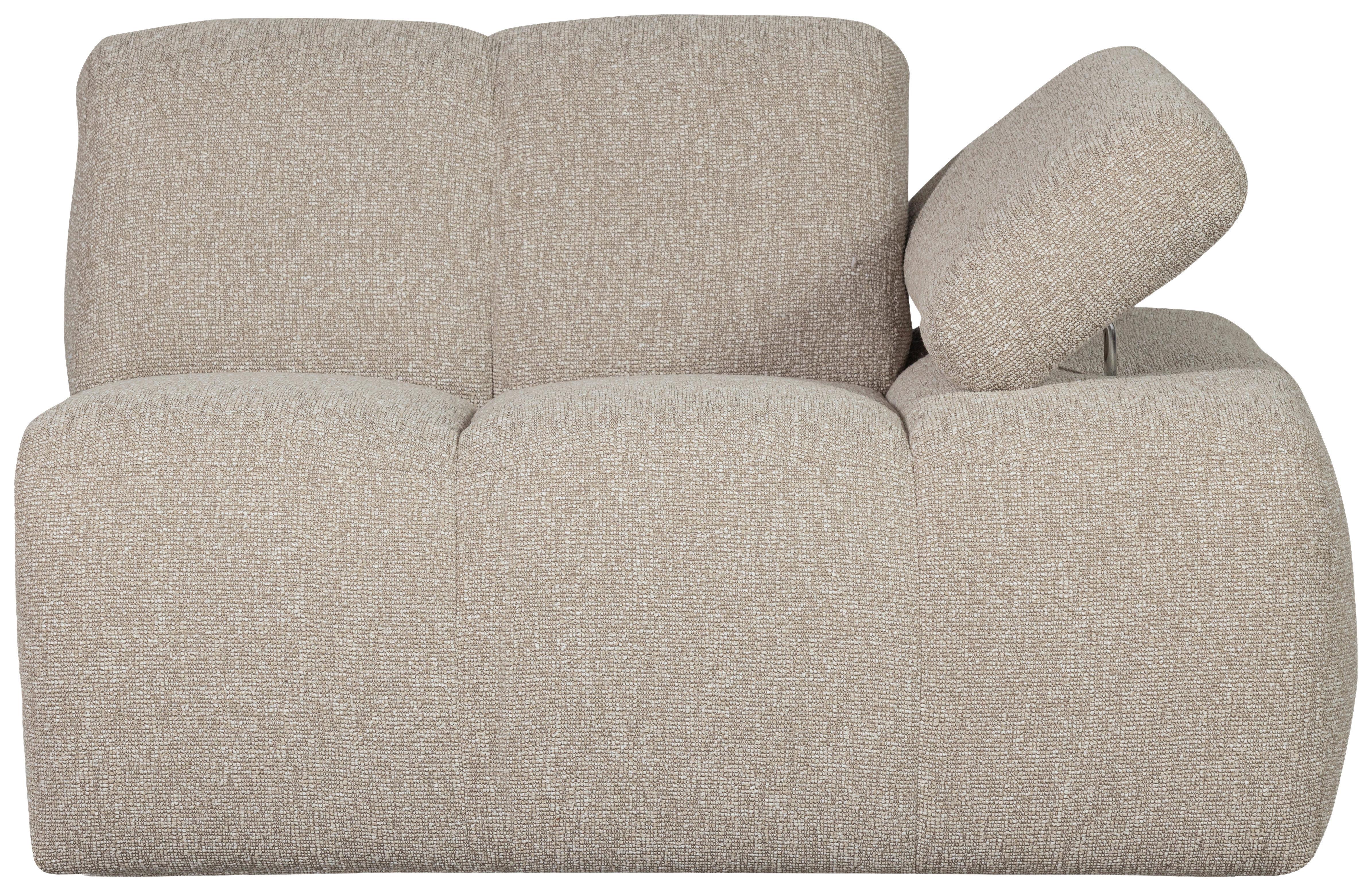 Sofalement Mojo Beige B: 124cm Textil Livetastic Möbel > Sofas & Couches > Sofas Beige