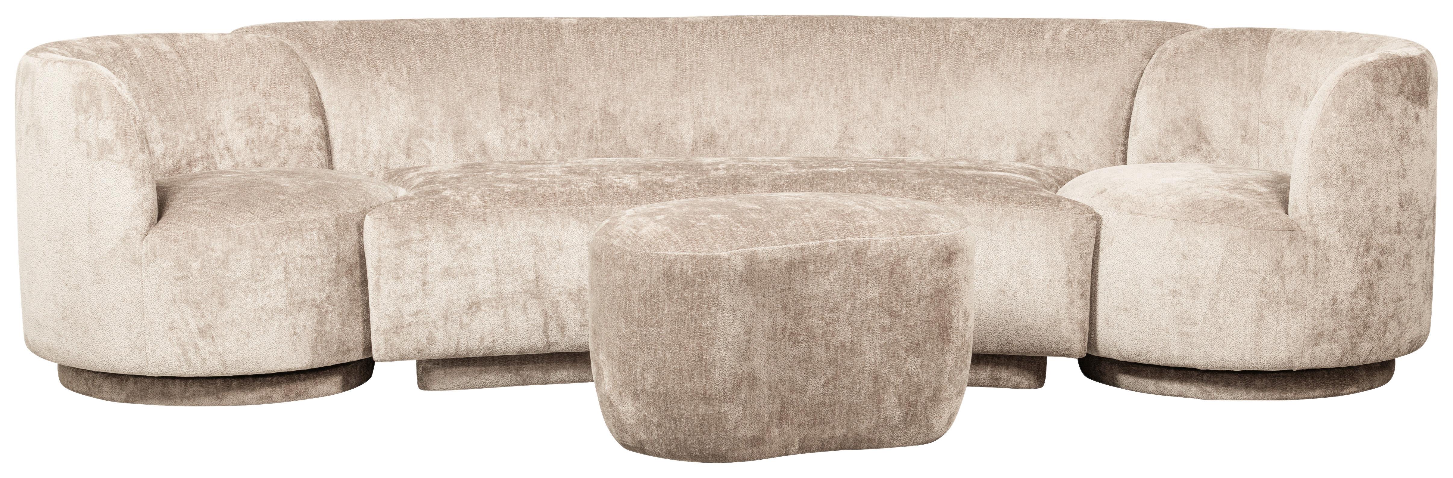 Hocker Popular Naturfarben B: 73cm Textil Livetastic Möbel > Sessel > Hocker Braun
